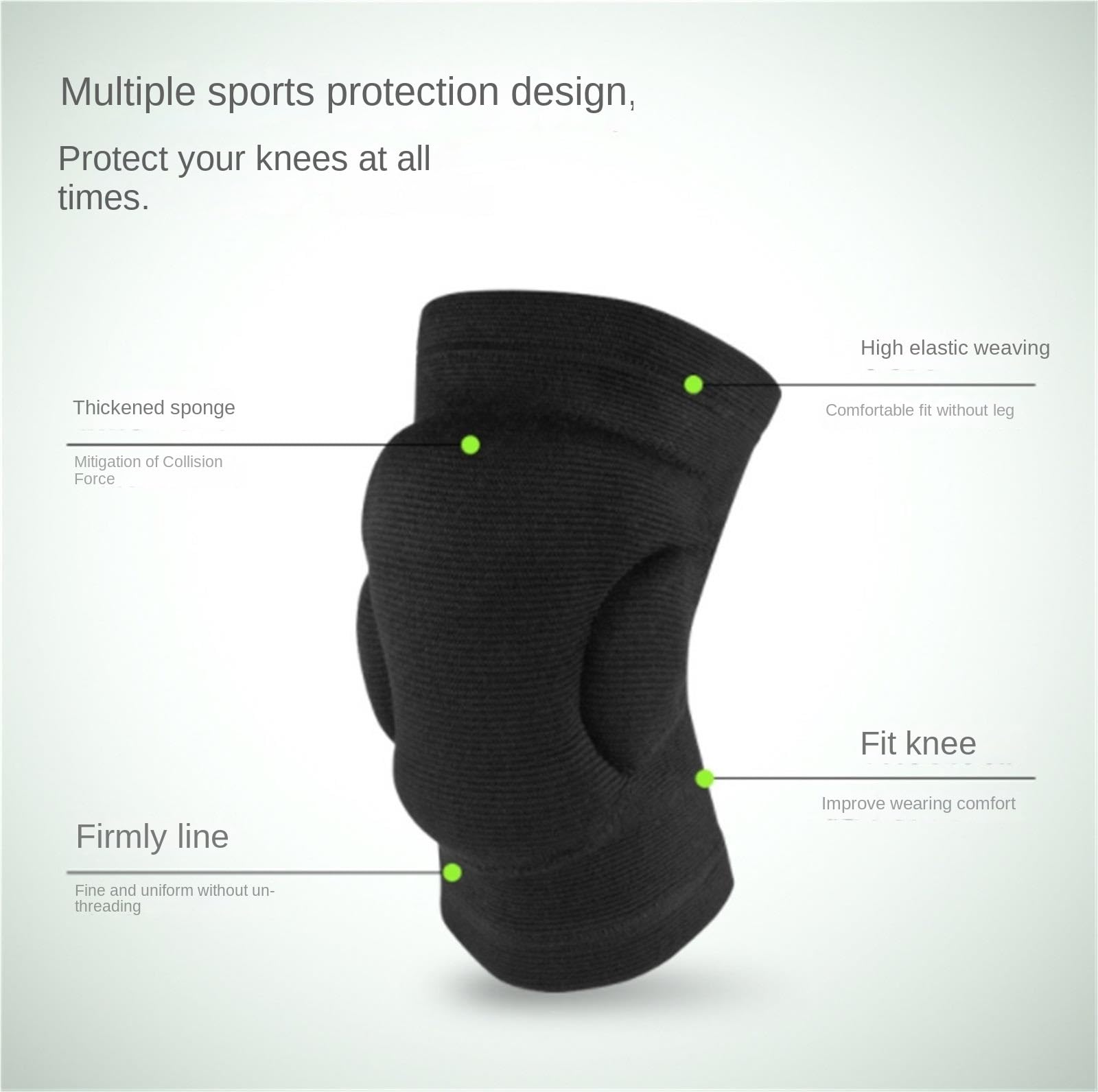 Knie Sleeve Knie Bandage Knieschützer For Männer Und Frauen, Geeignet For Volleyball, Radfahren, Fußball, Tanz Knieorthese Sport-Knieschoner(M)