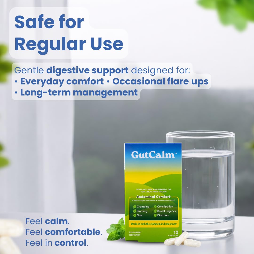 GutCalm Peppermint Oil Capsules, Digestive Support Supplement, 12 Count — Amazon image 6