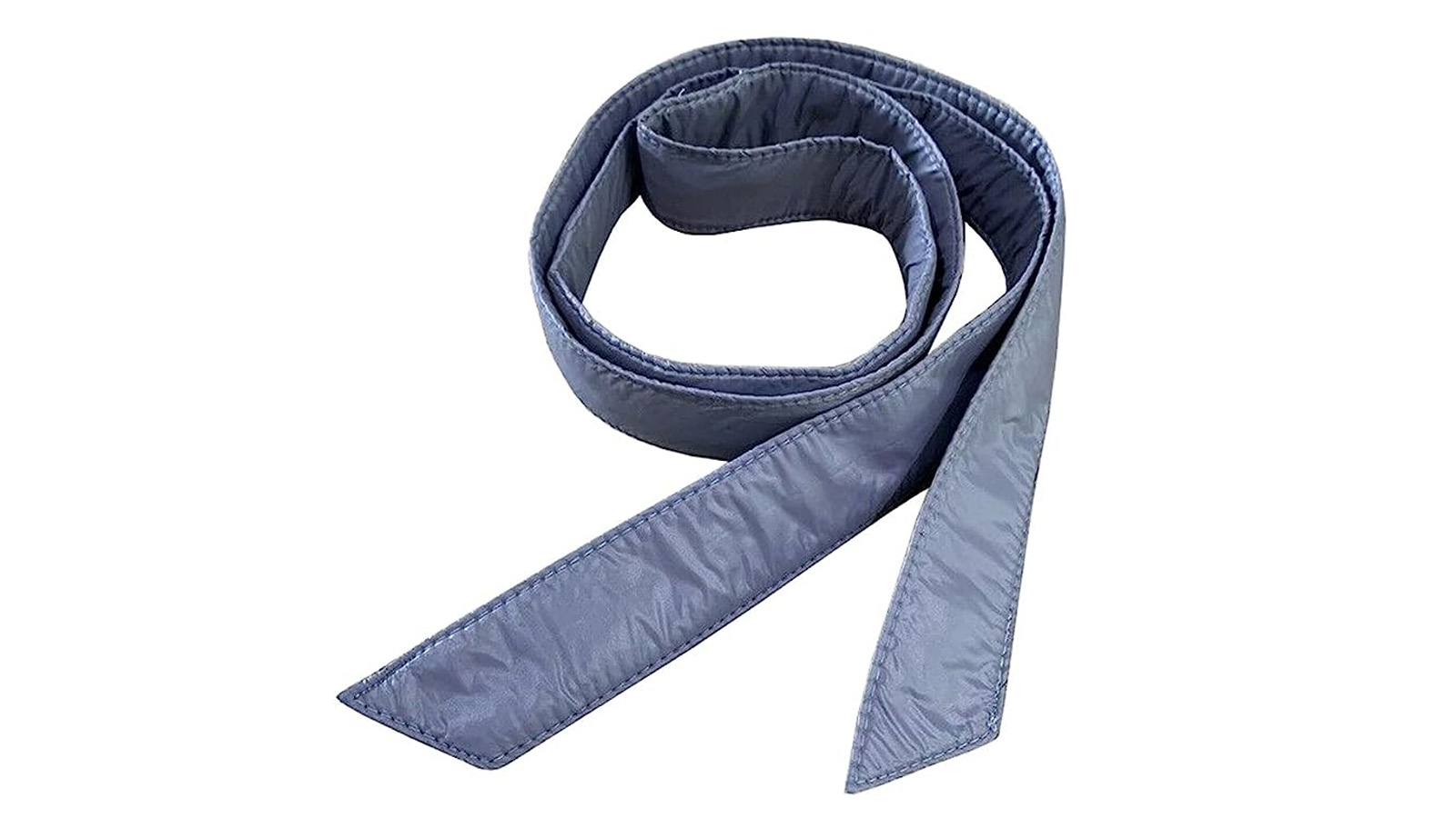 1x Women Cotton Puffer Ribbon Sash Belt Waistband For Down Coat (matte 6842 LANOBA Women Cotton Puffer Ribbon Sash Belt Waistband Black  main image 4