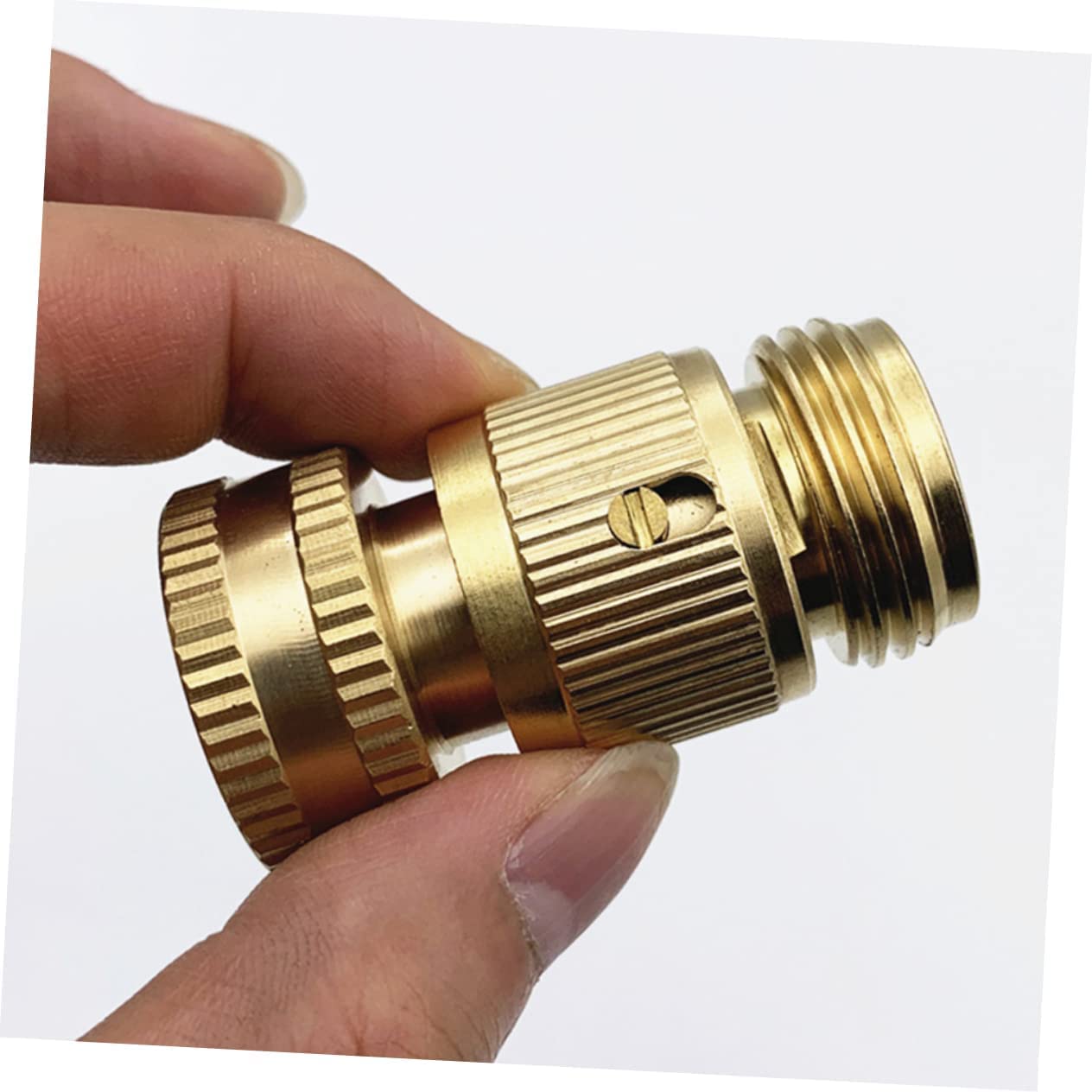 2 Set Raccordo per Tubo dell'Acqua Raccordo per Tubo Flessibile in Ottone Connettore Rapido 3/4 Pollici Connettore Rapido Tubo da Giardino Connettore Rapido Tubo da Giardino Raccordo per Tubo da Gia
