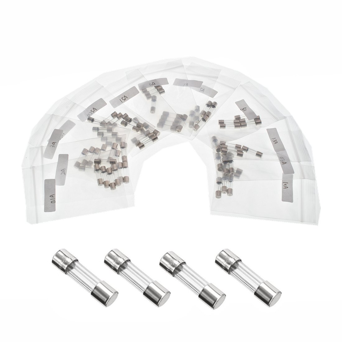 Pièce Rechange Appareil électronique Lot De 10 Fusibles Rapides En Verre 2A / 250V – Format 5x20 Mm – Pour Dépannage Électrique