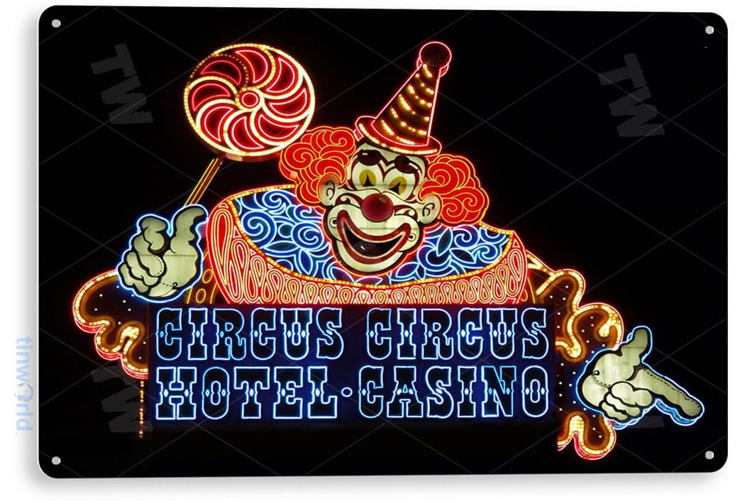 Amazon.com: Tinworld Tin Sign: Circus Circus Vegas Hotel Casino