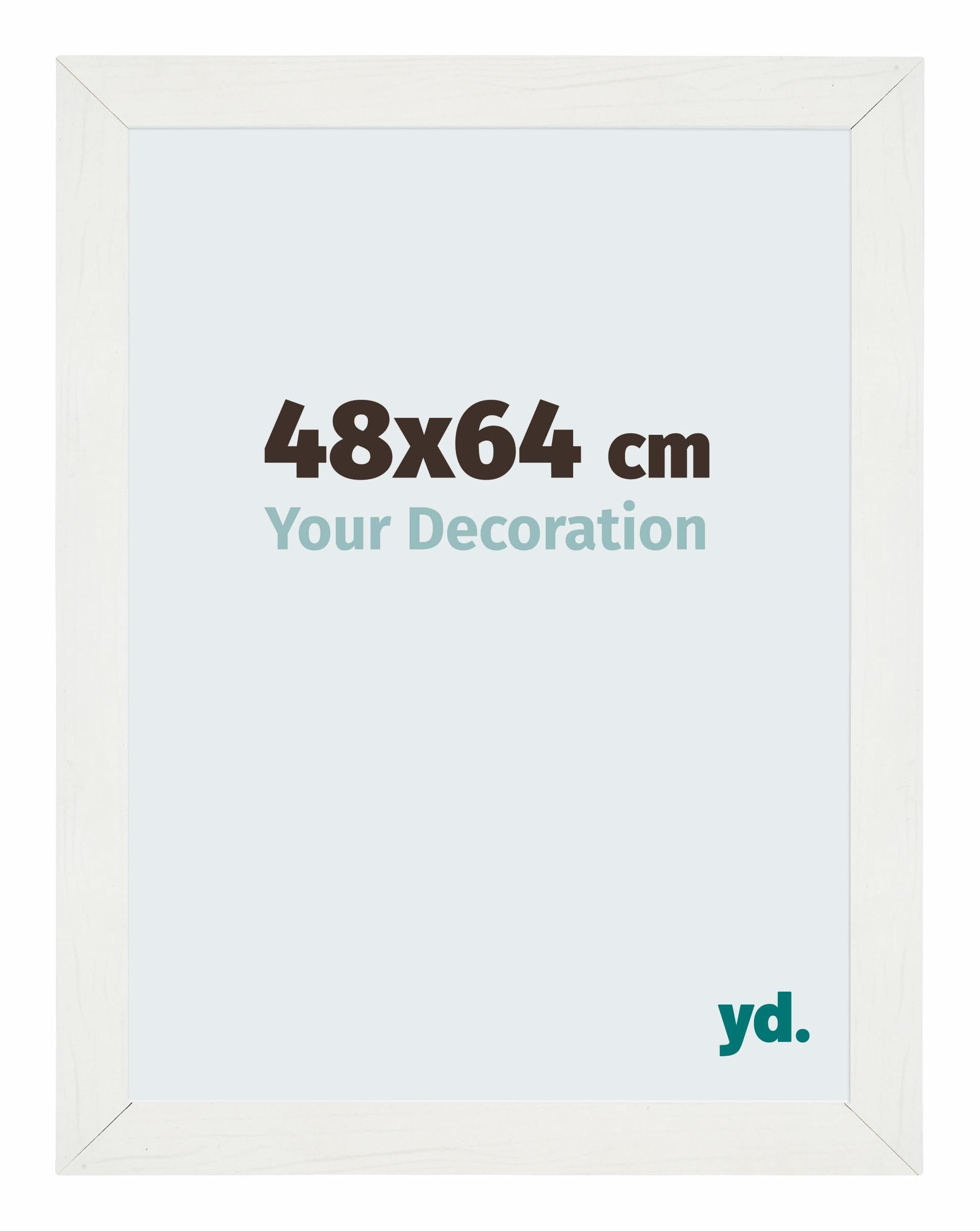 Your Decoration - Puzzle frame 48x64 - White Swept - Puzzle frame 500-1000 Pieces - MDF Photoframe - Mura