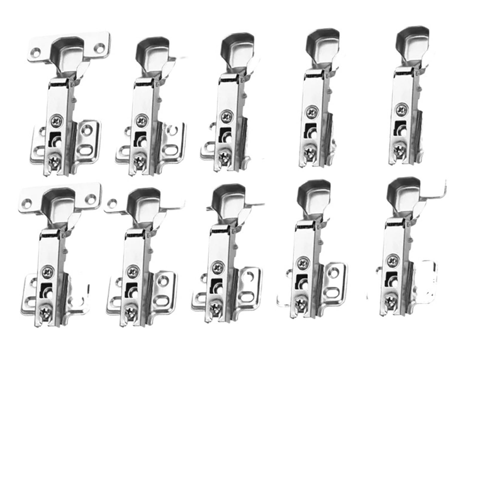 Kgdchyiplj 10Pcs Generic Soft Close Hidden Cabinet Hinges Stainless Steel With Screws(10Pcs)