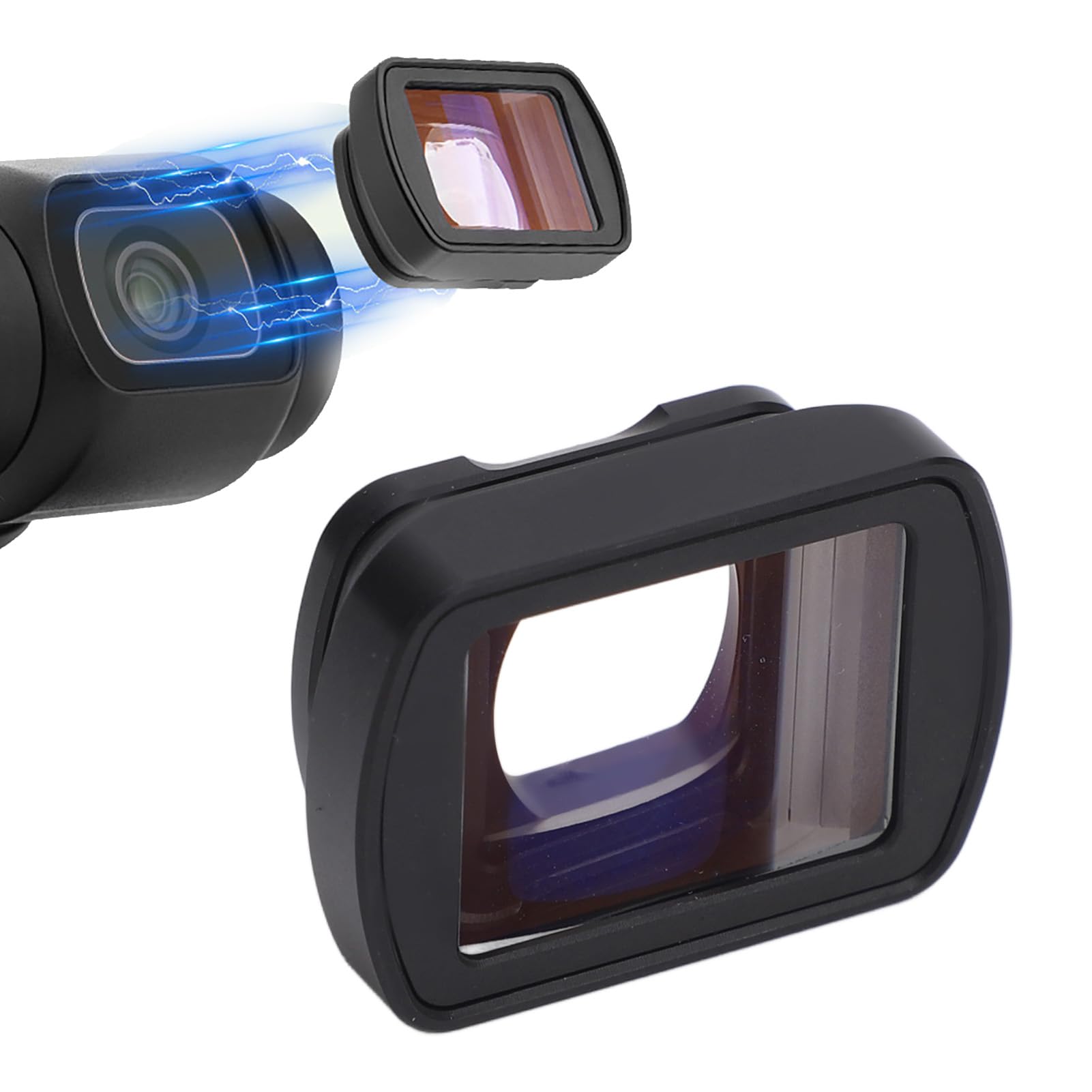 Anamorphotisches 1,15X Weitwinkelobjektiv für Pocket 3 – Optisches Glas mit Magnetanschluss für Kinobild