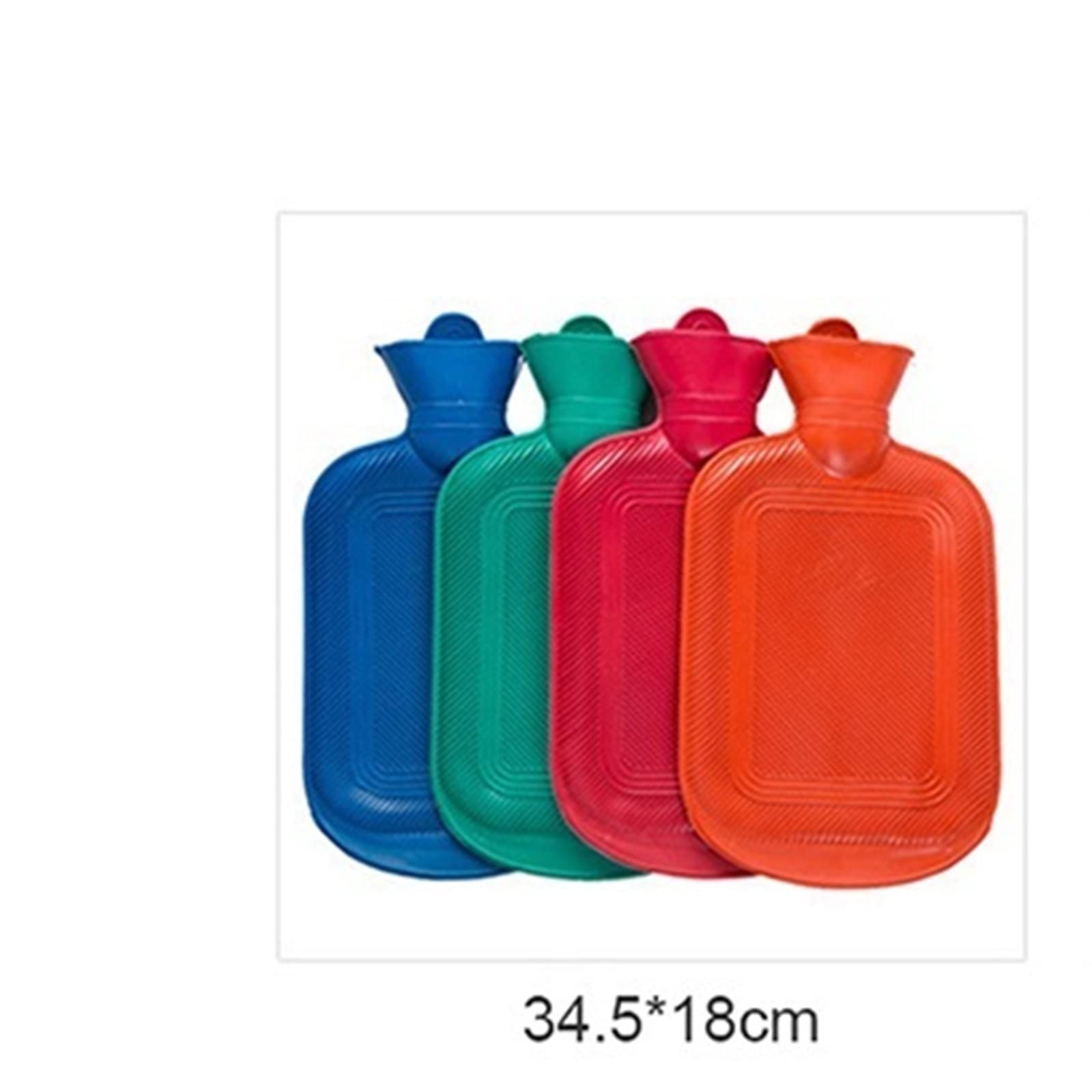 Bolsa de Agua Caliente Botella de Agua Caliente de Goma con inyección de Agua, Botella de Agua Caliente Gruesa, Bolsa de Agua Caliente for Invierno, Calentador de Manos y pies, 500Ml, 1 ud.