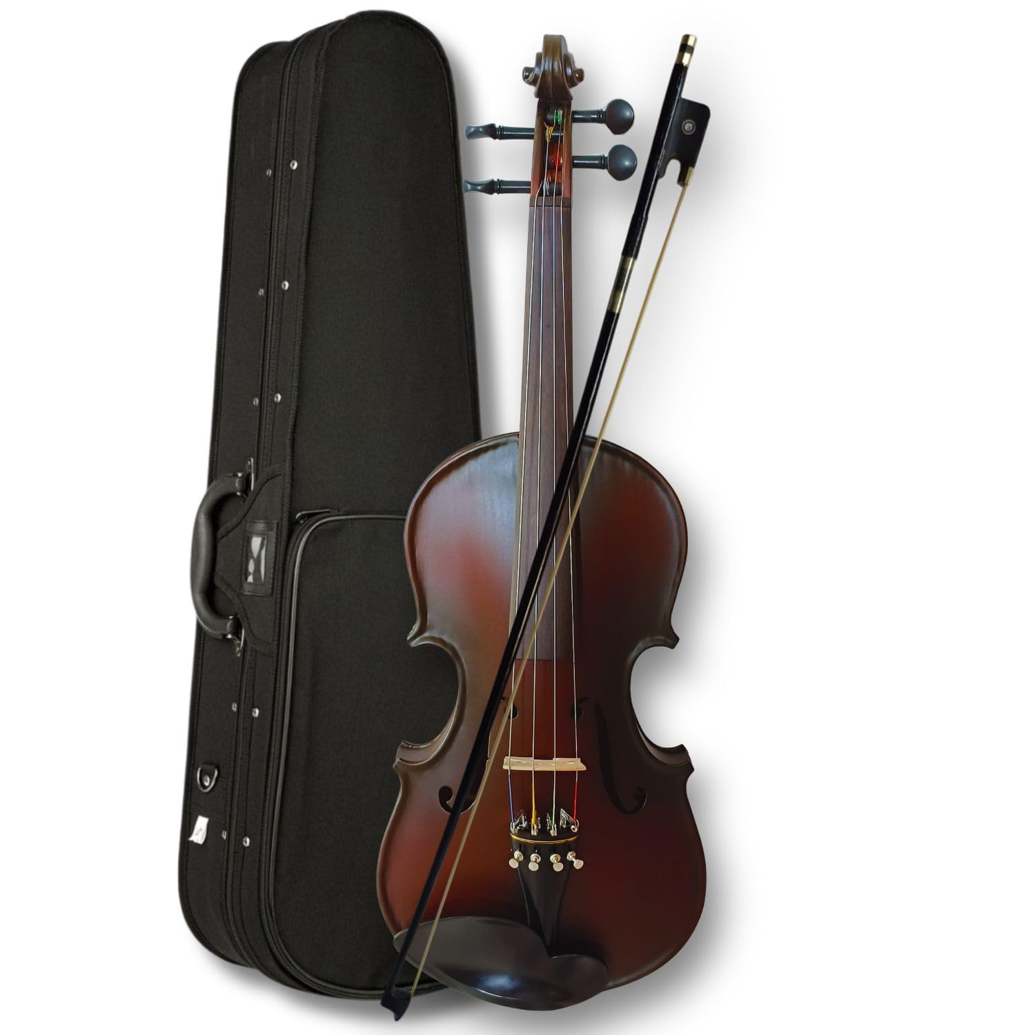 GOUTAM GAIN 1/2 Acoustic Violin for Kids & Beginners | Half Size Violin with Case Bow Rosin | Student Violin Set Natural Maroon | Learning Musical Instrument-image-19