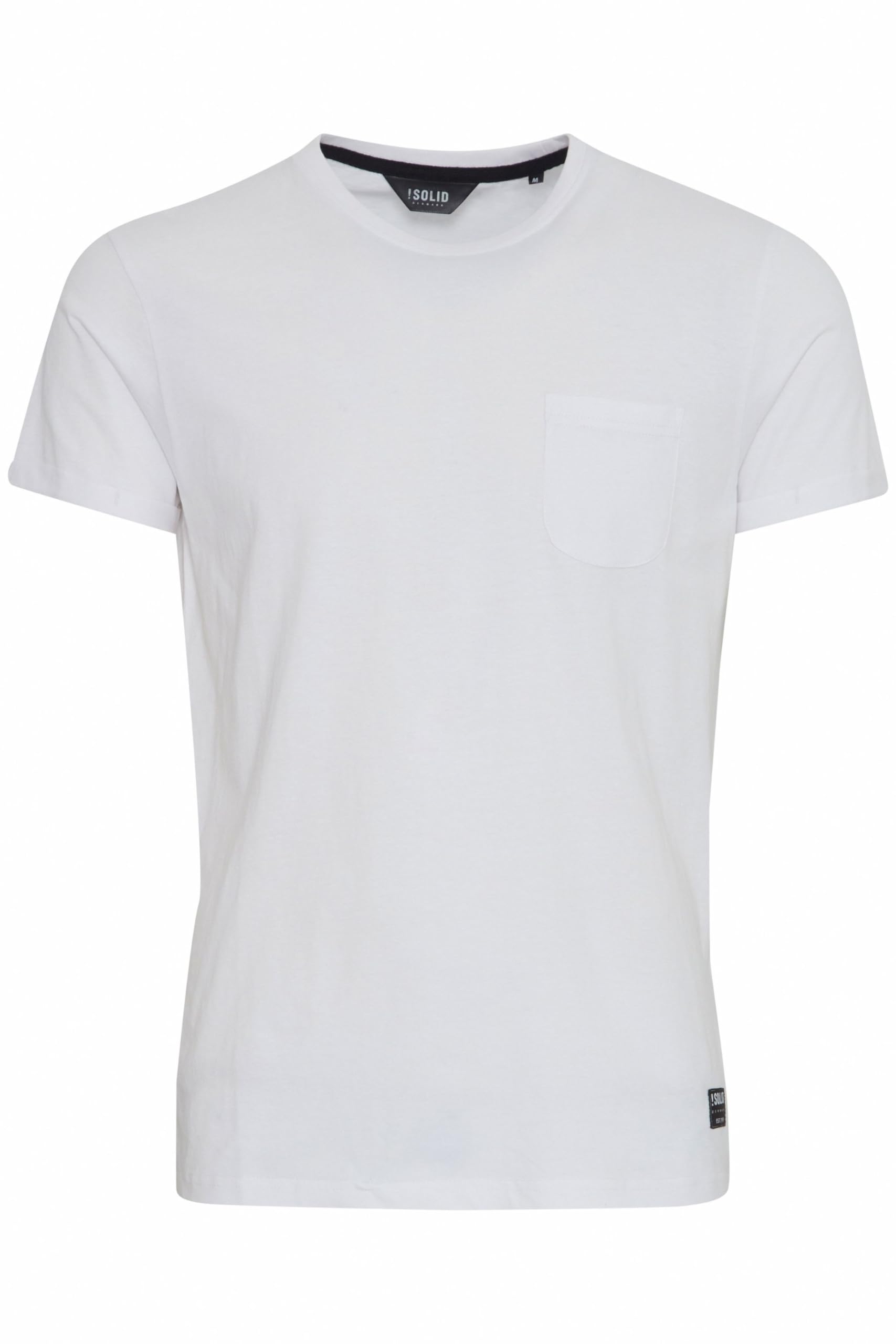 !Solid SDBob Herren T-Shirt Kurzarm Shirt mit Rundhals-Ausschnitt Brusttasche Baumwollmischung Regular fit