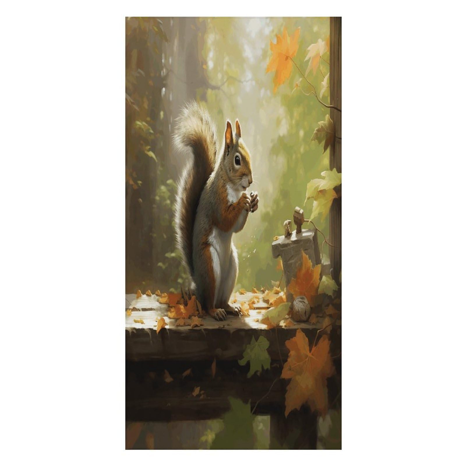 Adfgyerh Unisex Style Squirrel Eats Nuts Bath Towels Beach Towel Lightweight Quick Dry, Bath Towel For Travel Sports Pool Swimming Bath Camping Yoga Adults160x80cm
