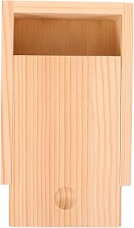 Lurrose Wooden Card Storage Box Trading Card Box Holder Poker Card Collection Box Organizer for Playing Gaming Cards Storage and Collection