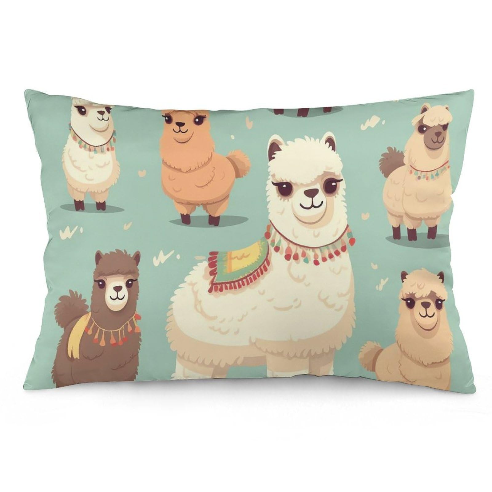 NTVOWPZO 2 Pack Decoration Throw Pillow Covers 12 "x20 Pillowcases Covers Alpacas Pillowcases Modern Farmhouse Home Decor Sofa Cushions Covers for Couch Bed Living Room