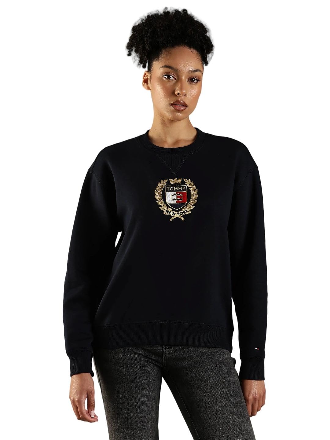 tommy hilfiger Regular Fit Cotton Crew Neck Sweatshirt-picture-52