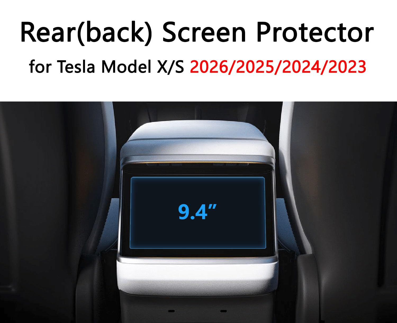 Inskin Pellicola protettiva per Tesla Model X (2021-2024) / Model S (2021-2024), set in vetro temperato per display da cruscotto (17) e schermo della seconda fila (8), UHD trasparente, installazione