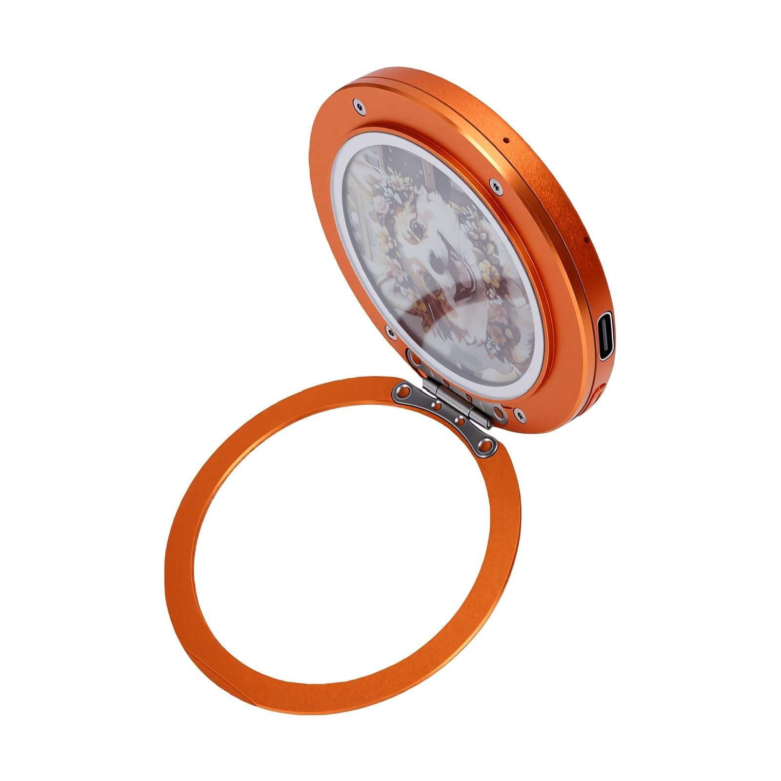 Cosiki Magnete per Frigorifero Supporto per Telefono Supporto per Anello Magnetico per Telefono Bluetooth Multi Angolo per Ufficio Domestico Lega di Alluminio 6 Colori