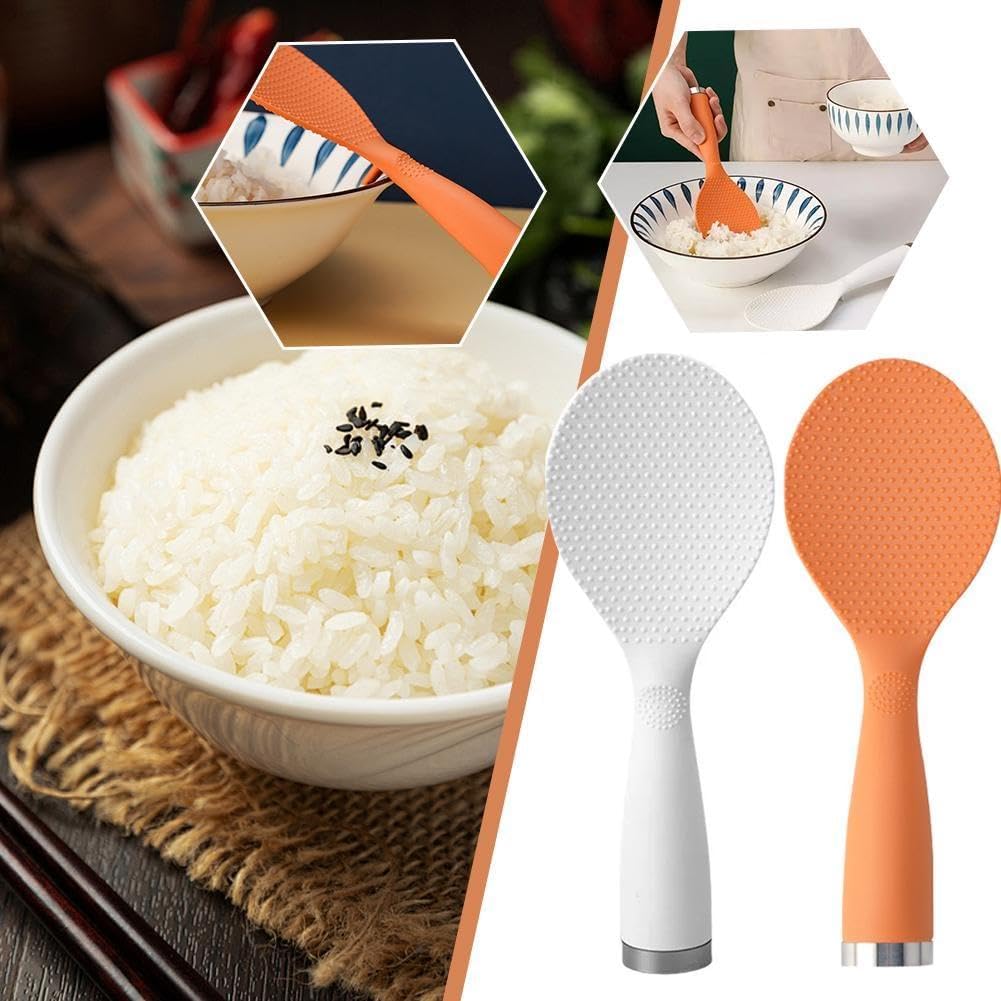 Spatule à Riz En Plastique Anti-adhésive - Résistante à La Chaleur - Design Pratique Pour Cuisine