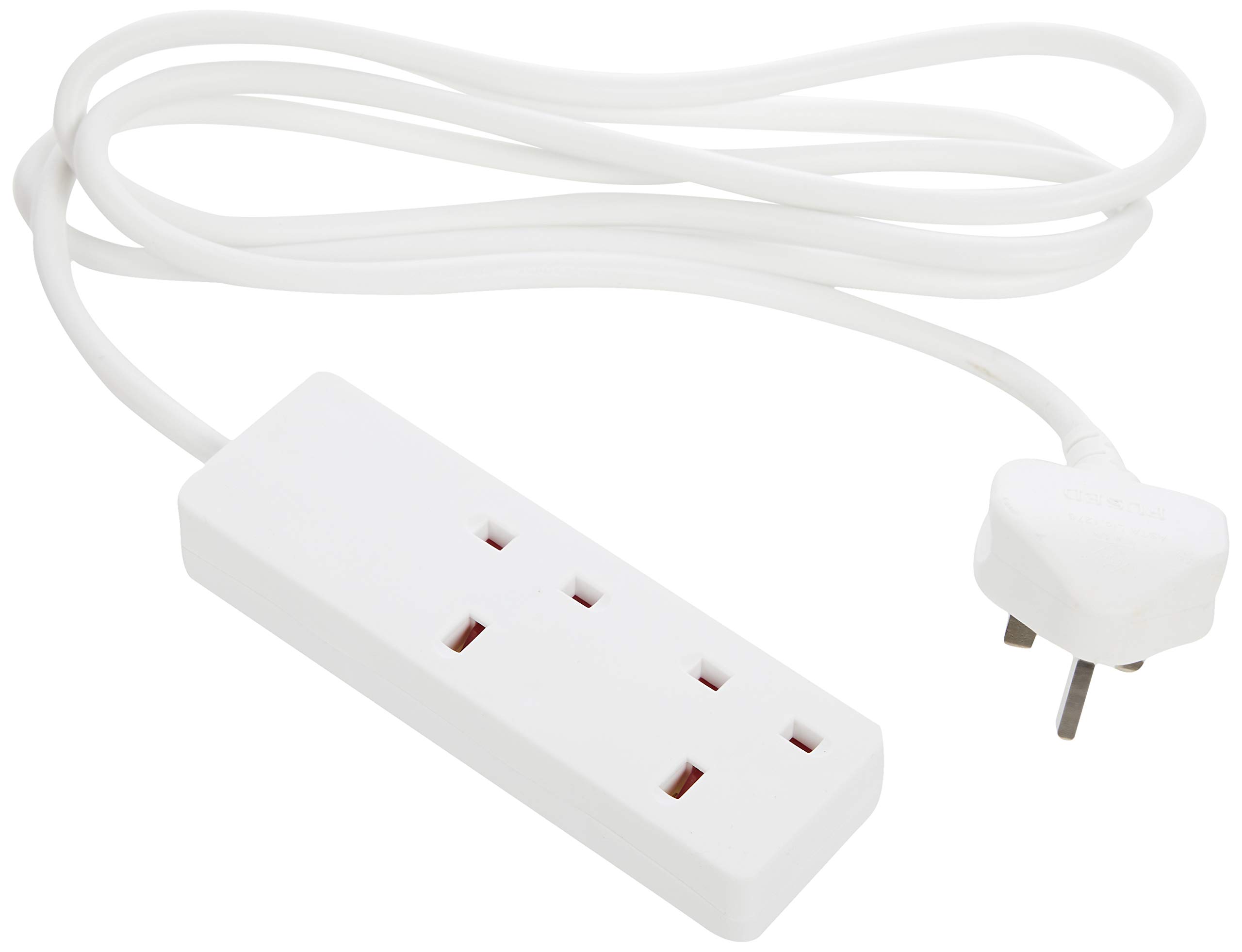 Pro Elec 15298pl 2 m 2 Gang Slimline Version Extension Lead - White