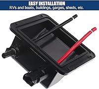 Vista 2 de Caja de prensaestopas solar de doble cable con cable de extensión solar suave 10AWG de 0.33 pies, glándula de entrada solar de ABS impermeable