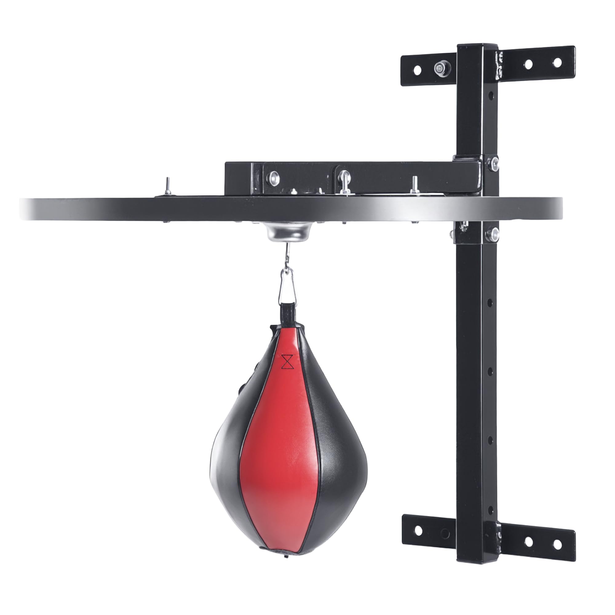 HOMCOMSpeedball Platform Punch Bag Frame, Wall Mounted Swivel Bracket MMA Exercise Training Workout w/Ball