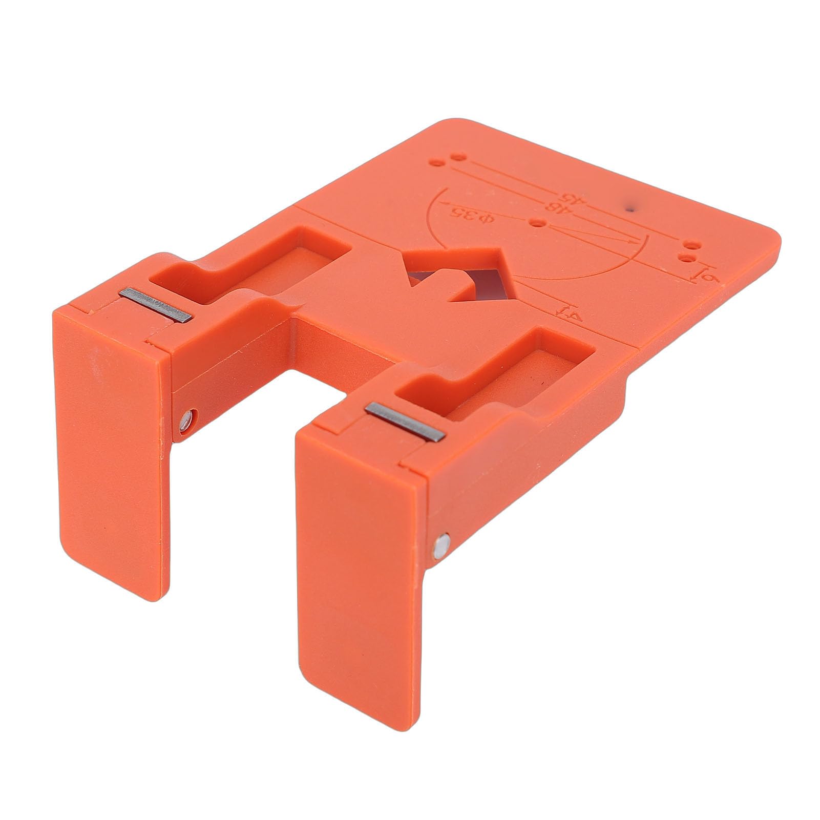 Sorandy Espaciador de Instalación de Bisagra, Placa de Bloqueo Magnético de ABS, Placa de Fijación con Broca Helicoidal de Carburo, Ideal para Bisagras de Puertas de Gabinetes, Armarios, Armarios y