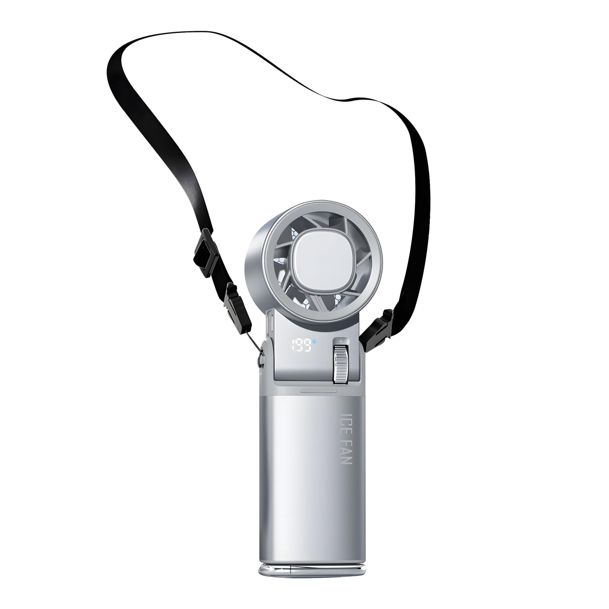 Ventilateur de Bureau Pliable Rechargeable 13000 Min avec Éclairage