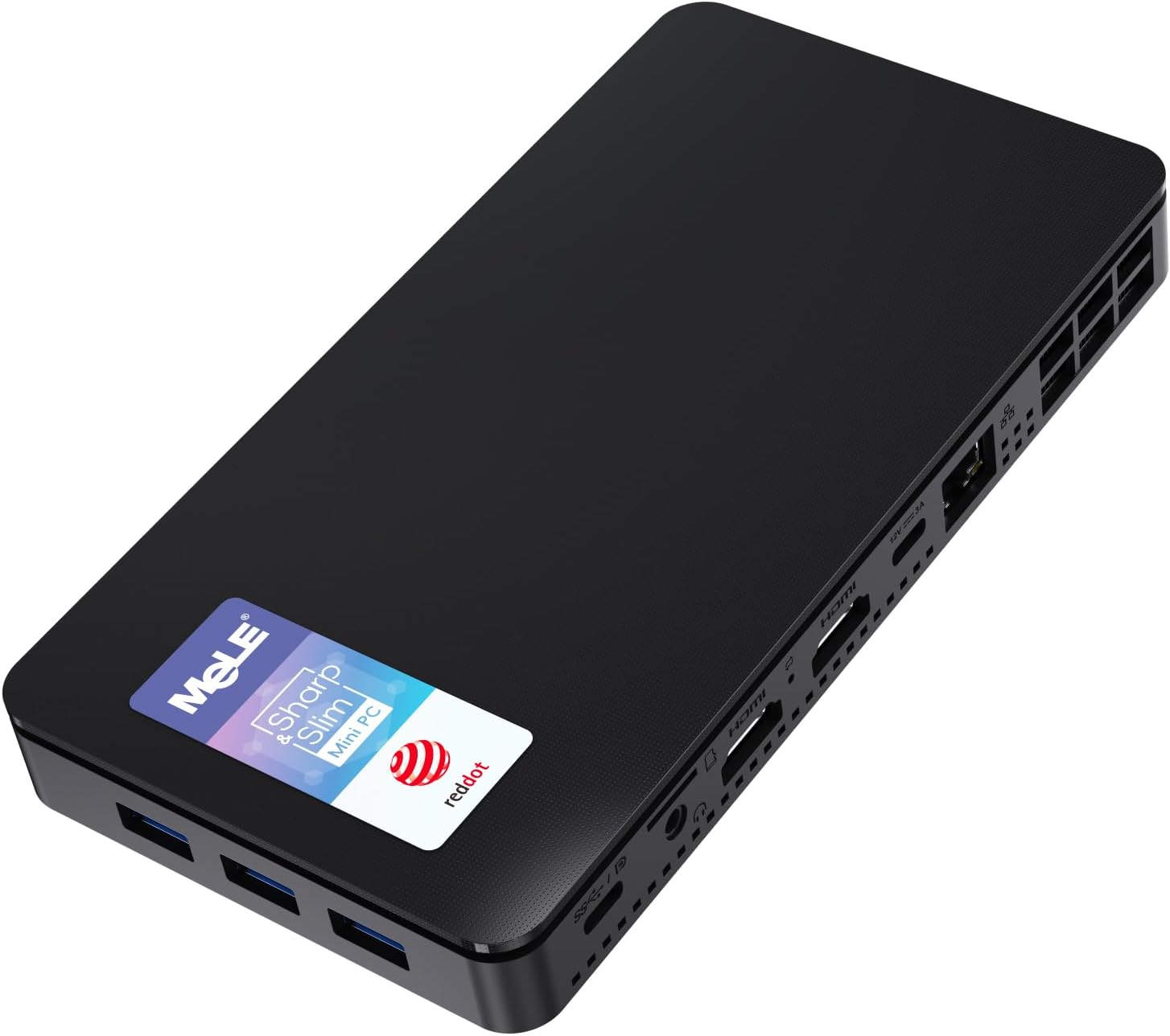 MeLE Reddot Winner Slim Mini PC Overclock4C N5095(up to 2.9GHz) 16GB RAM, 512GB Storage, Mini Desktop Computer, Triple Screen Display, Full Function USB-C on Office Education