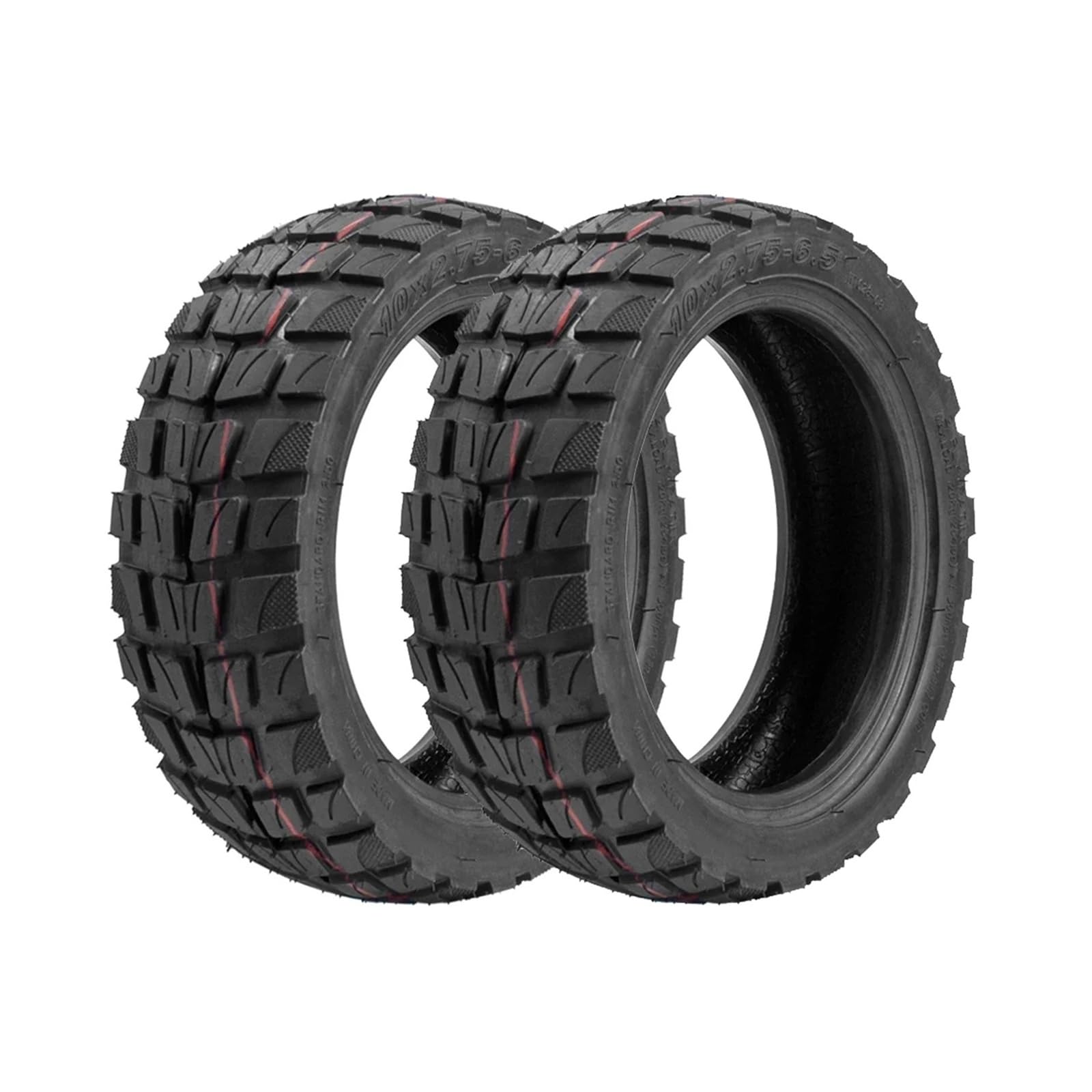 Ruota Monopattino Elettrico Pneumatico esterno 10x2.75-6.5 for scooter elettrico Parti di pneumatici fuoristrada tubeless da 10 pollici 10 * 2.75-6.5(2pcs)