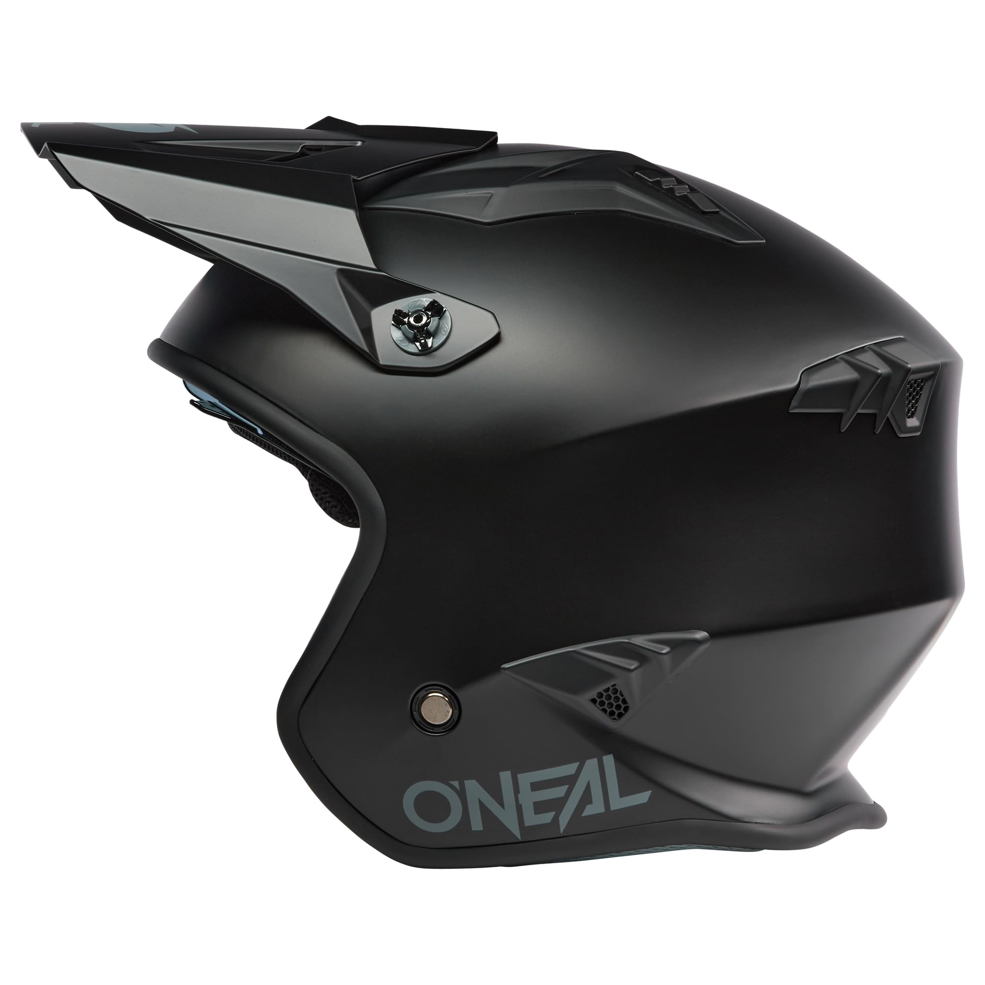 O'NEAL | Motorradhelm | Enduro Adventure Street | ABS-Schale, integrierte Sonnenblende | Volt Helmet SOLID V.24 | Erwachsene | Schwarz | Größe M