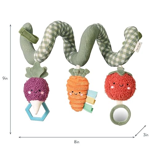 Miniatura 6 de Itzy Ritzy Juguete de actividad en espiral para asiento de automóvil y cochecito Juguetes para cochecito y asiento de automóvil para edades de 0