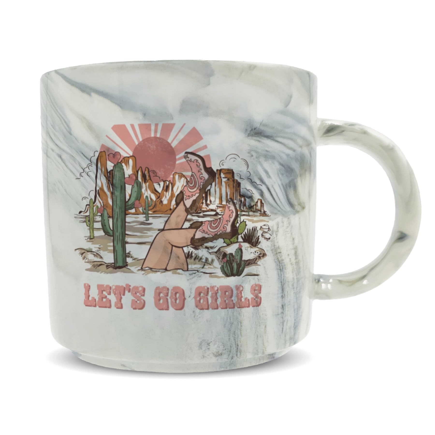 Hippowarehouse Let's go Girls Printed Mug Various Colour Options Ceramic Cup Kitchenware 11oz