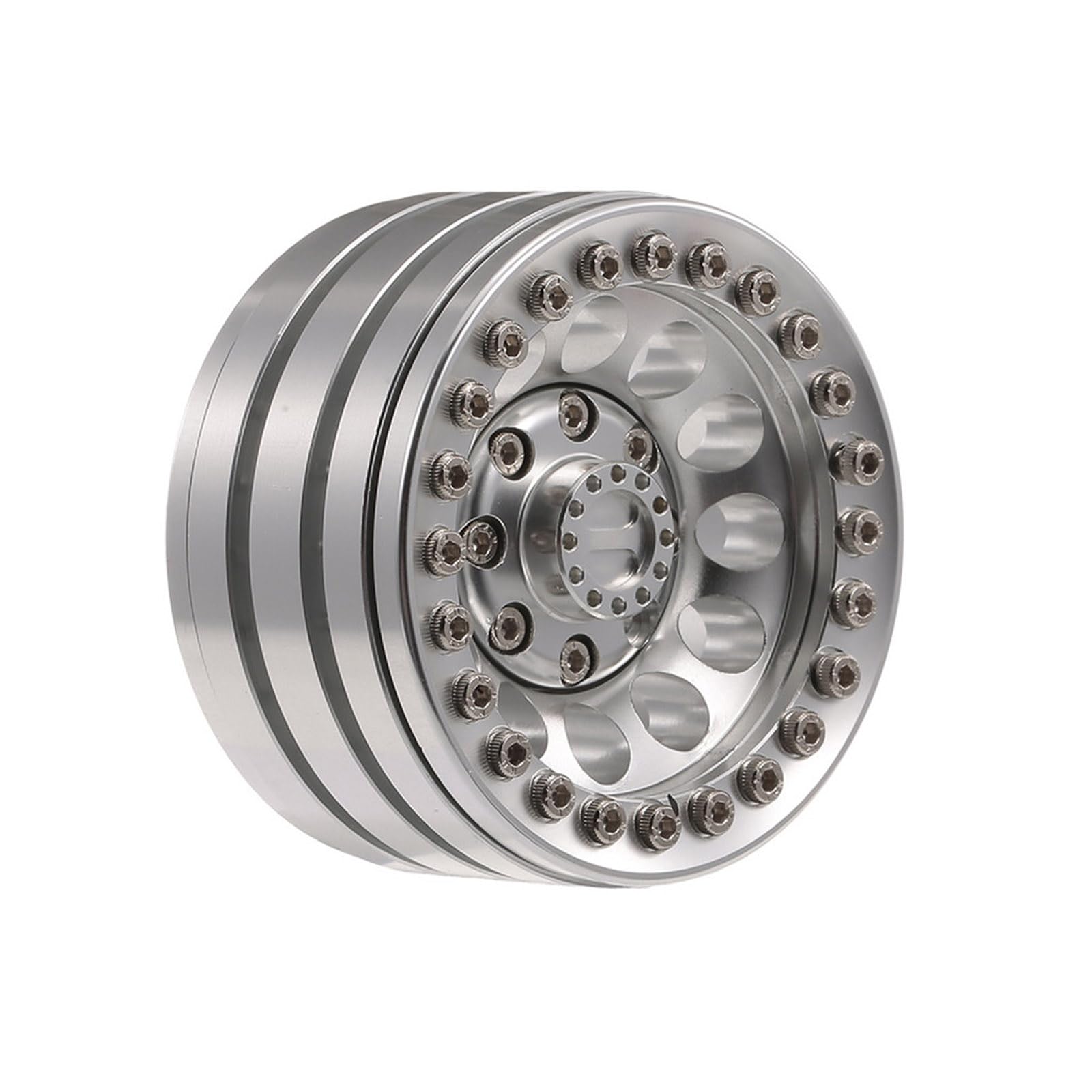 Lot de 4 jantes de voiture en métal 4,8 cm adaptées pour voiture à distance 1/10 modifiée