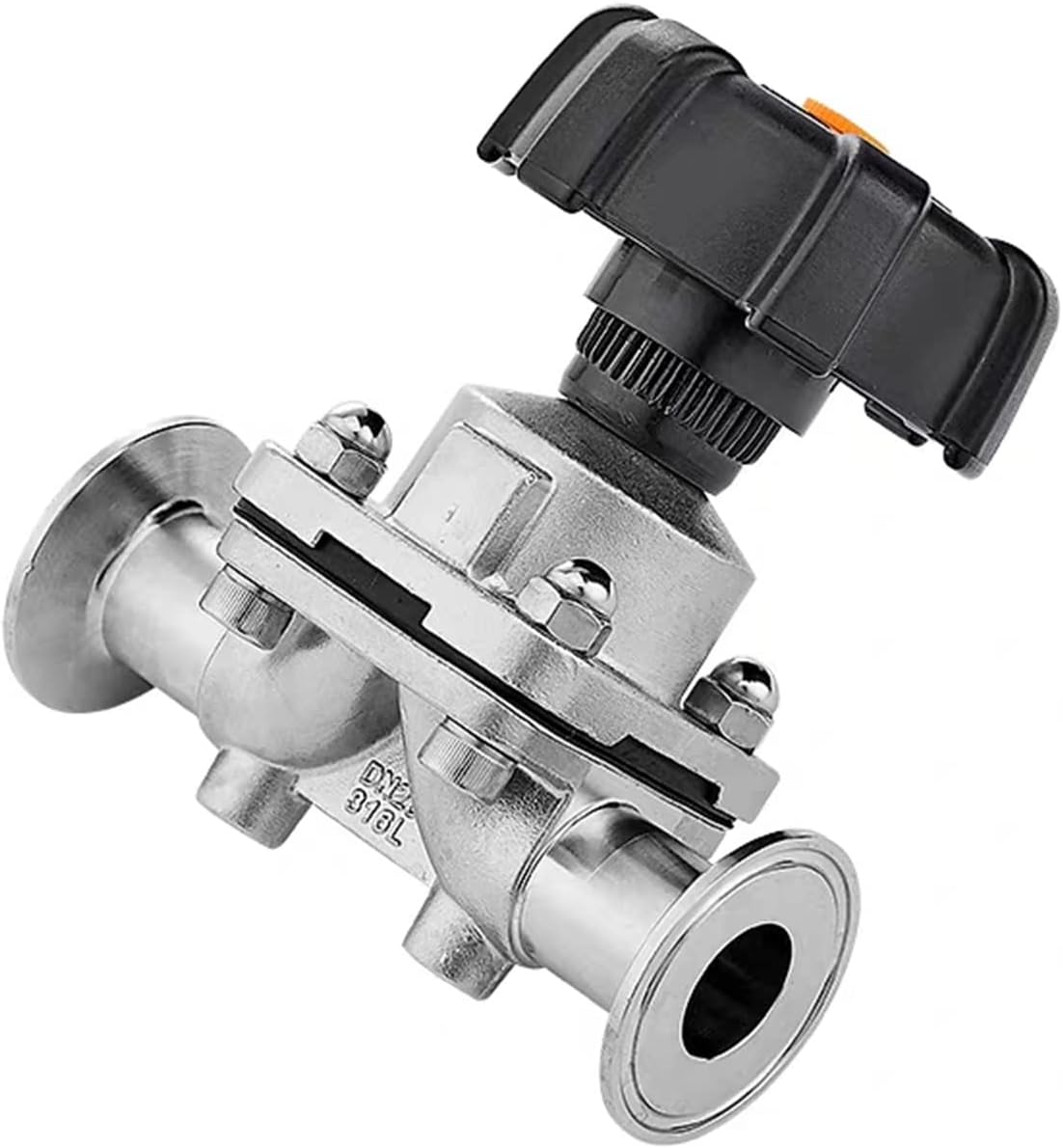 Stainless Steel 316L Tri-Clamp OD 50.5mm Quick Install Diaphragm Valve 1Pcs(32mm)