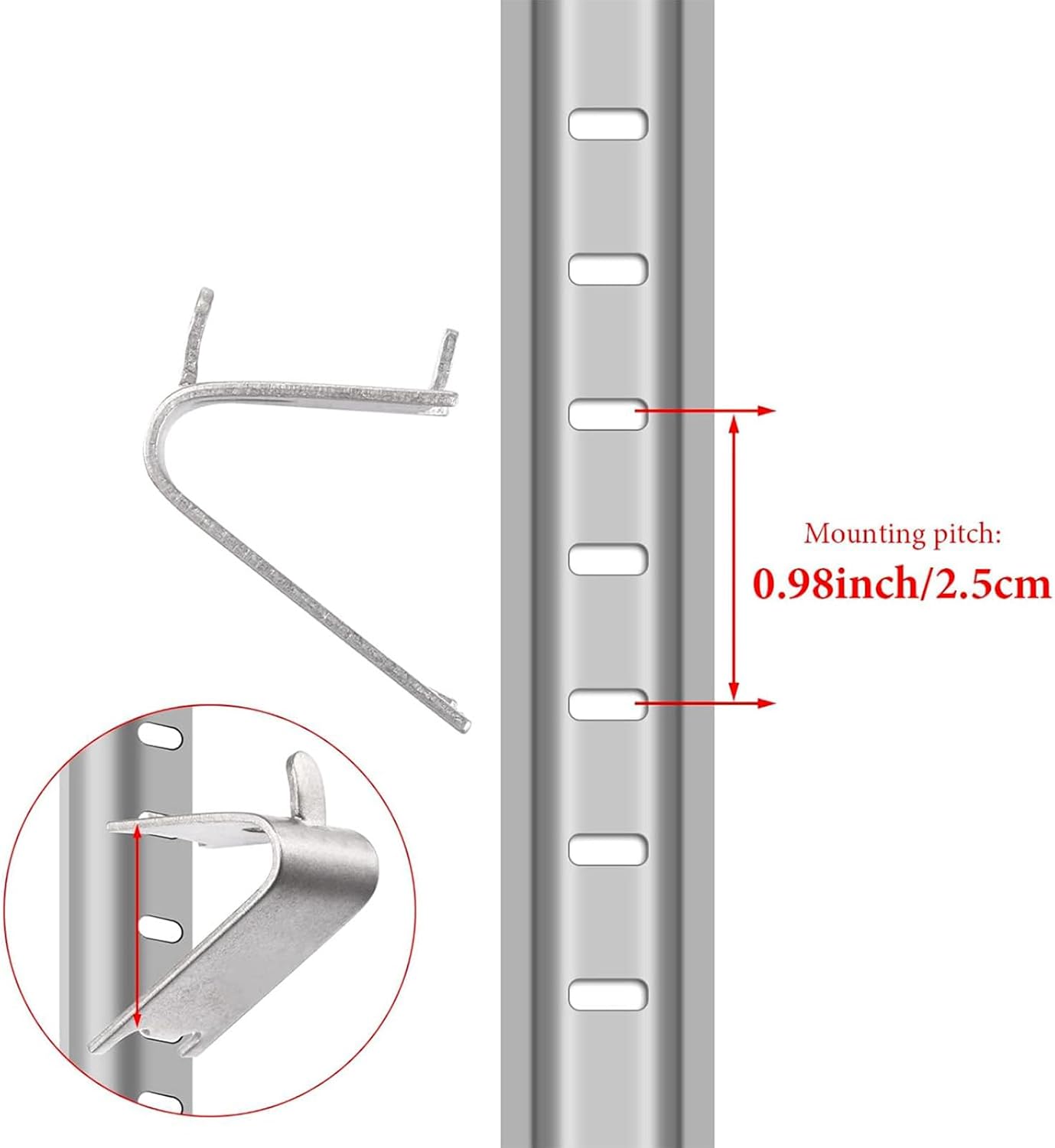 Hotop 64 Pieces 920158 Refrigerator Shelf Clips Freezer Cooler Shelf Support Commercial Replacement Rack Clips Buckles for Fridge Parts