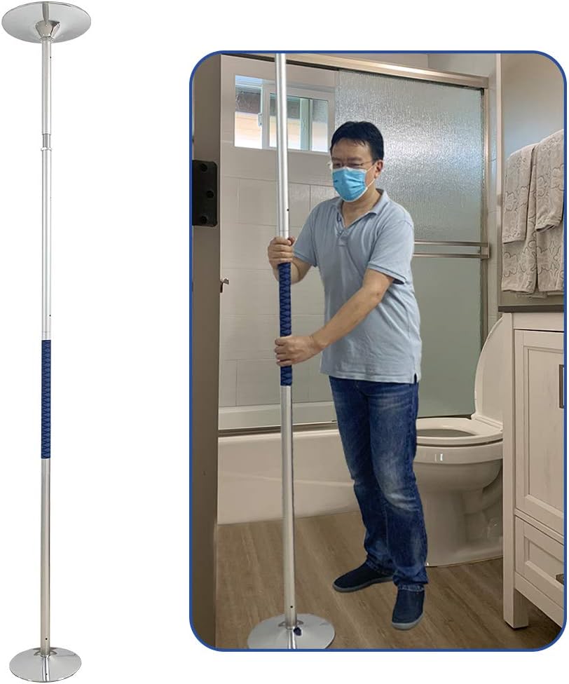 Security Pole Handicap Grab Bars Shower for Seniors Bed