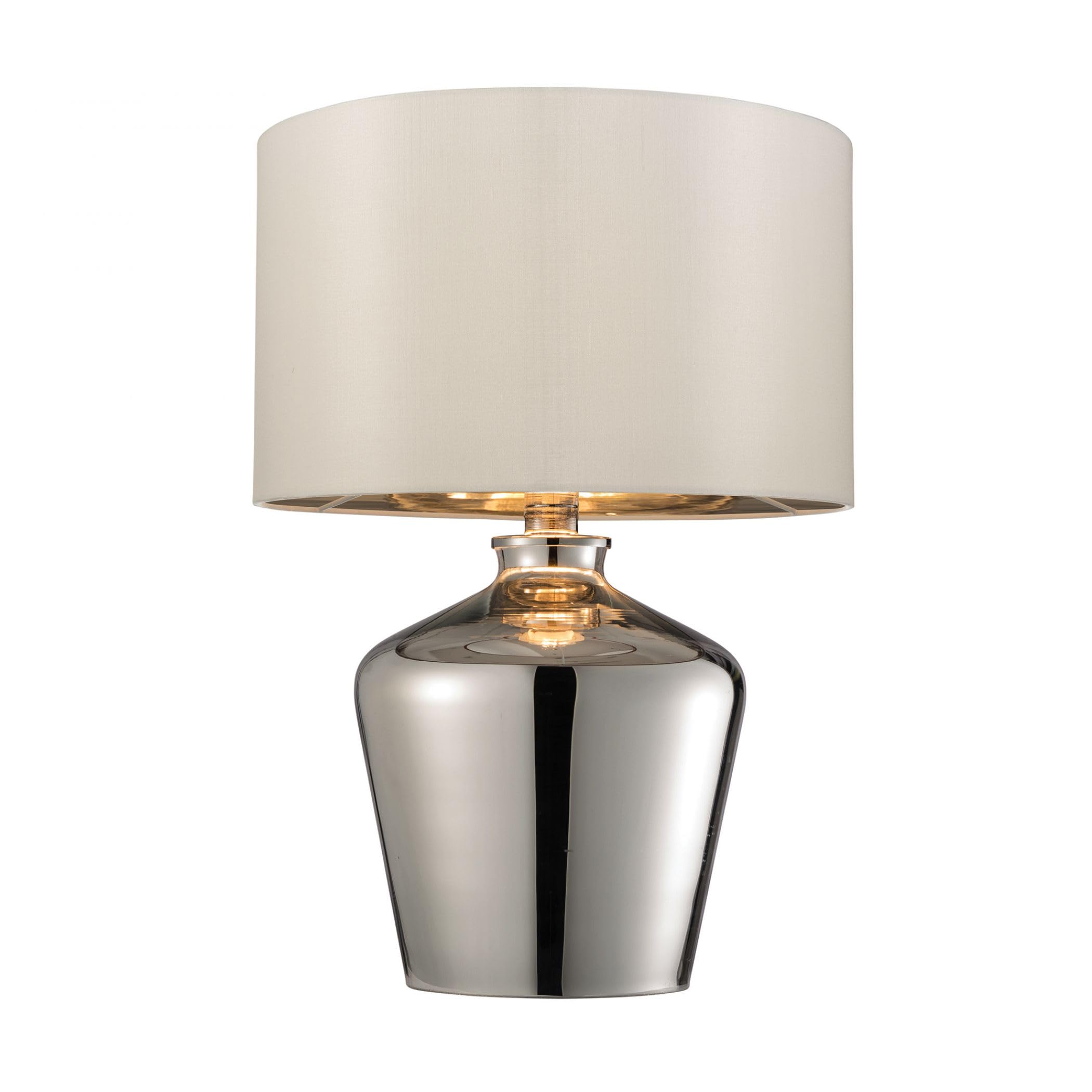 Endon Chrome Glass Waldorf Table
