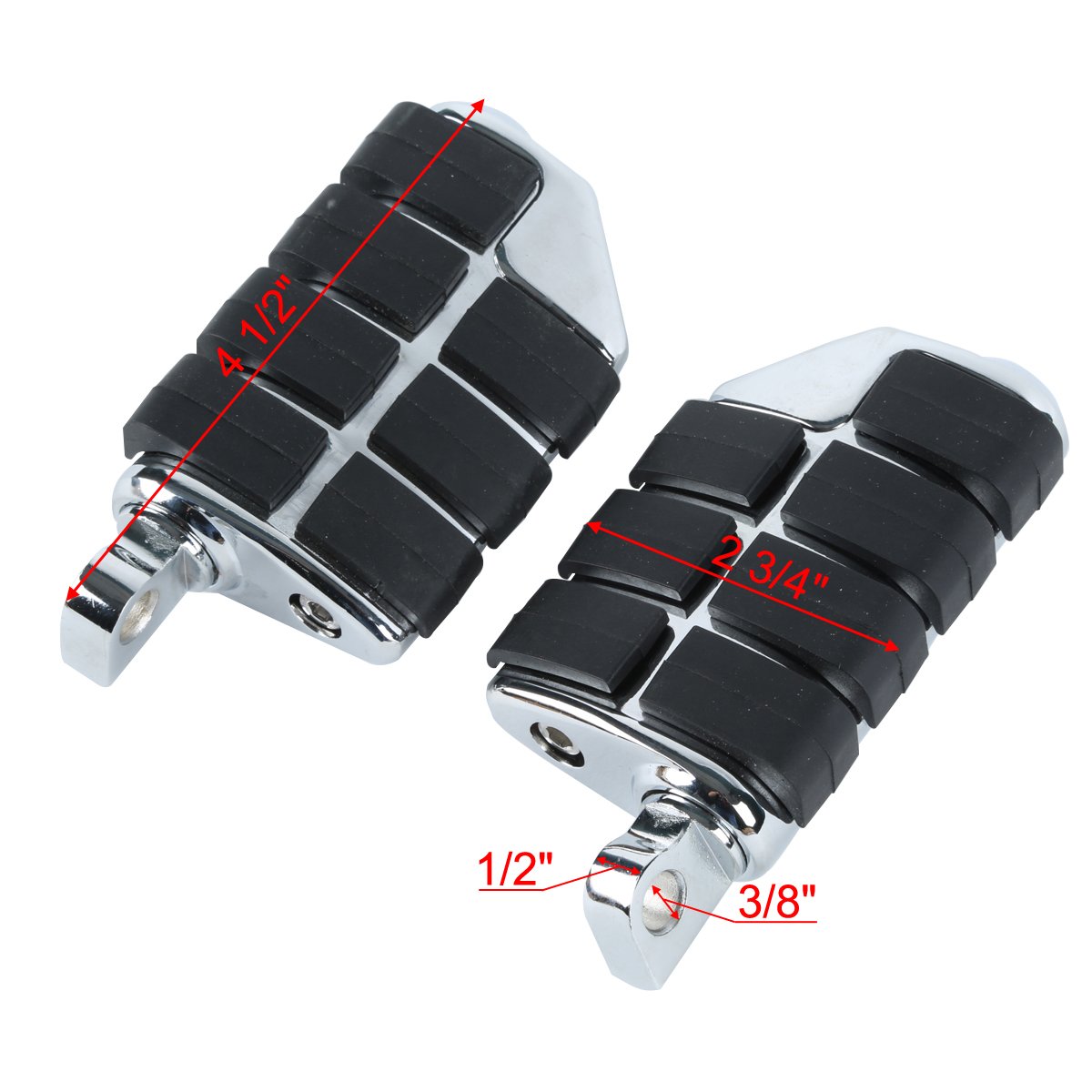 Pedana per moto, 10 mm, resistente agli urti, compatibile con Harley Road King Sportster XL 883 XL 1200