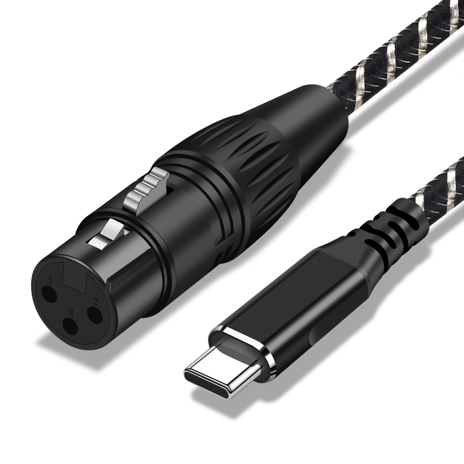 Amazon.co.jp: XLR to USB Cマイクケーブル ，2M XLR メスto USB Type