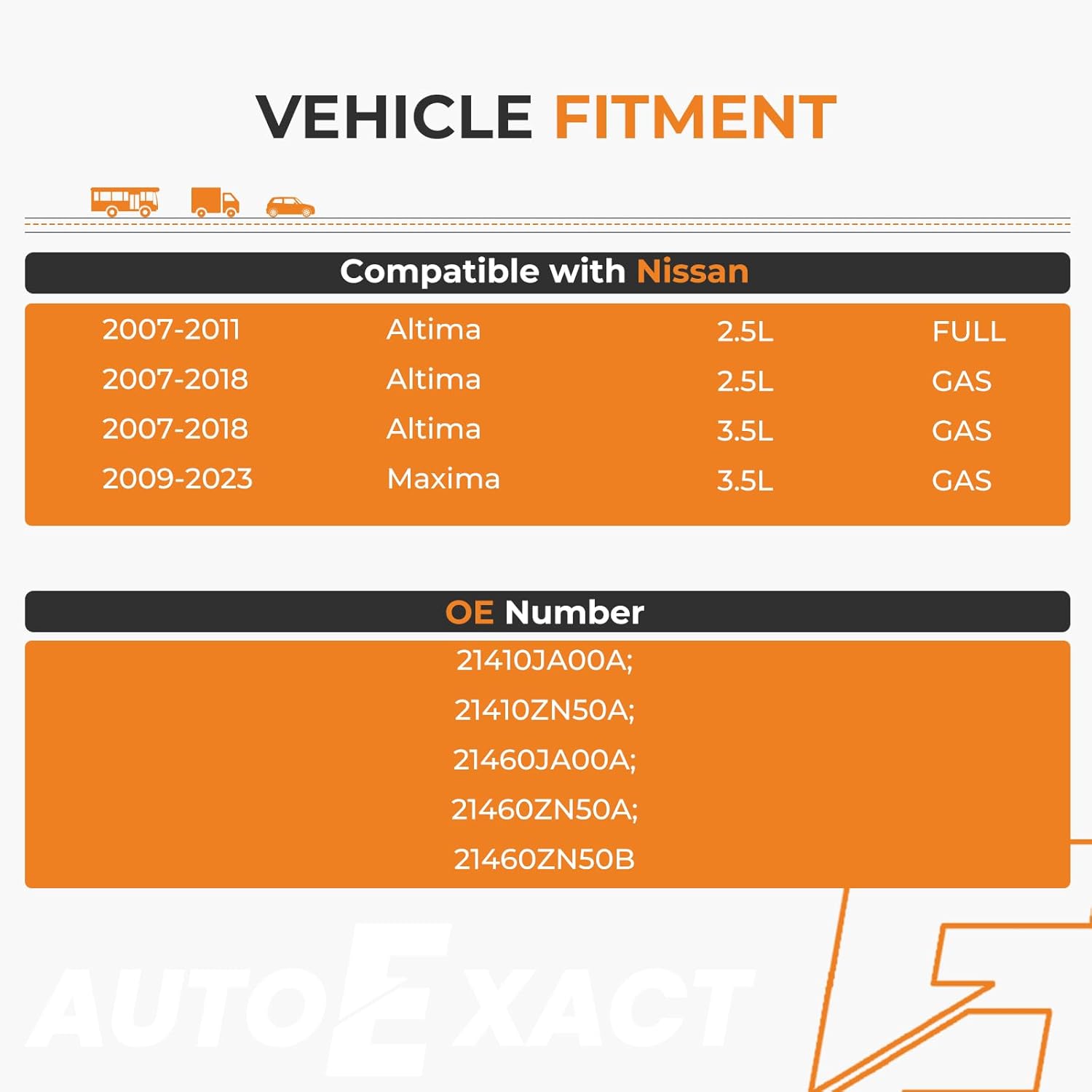 Autoexact Radiator for 2007-2018 Nissan Altima 2.5L, 3.5L, for 2007-2011 Nissan Altima 2.5L FHEV model, Engine Radiator Replacement for 2009-2023 Nissan Maxima 3.5L Aluminum Radiator Assembly
