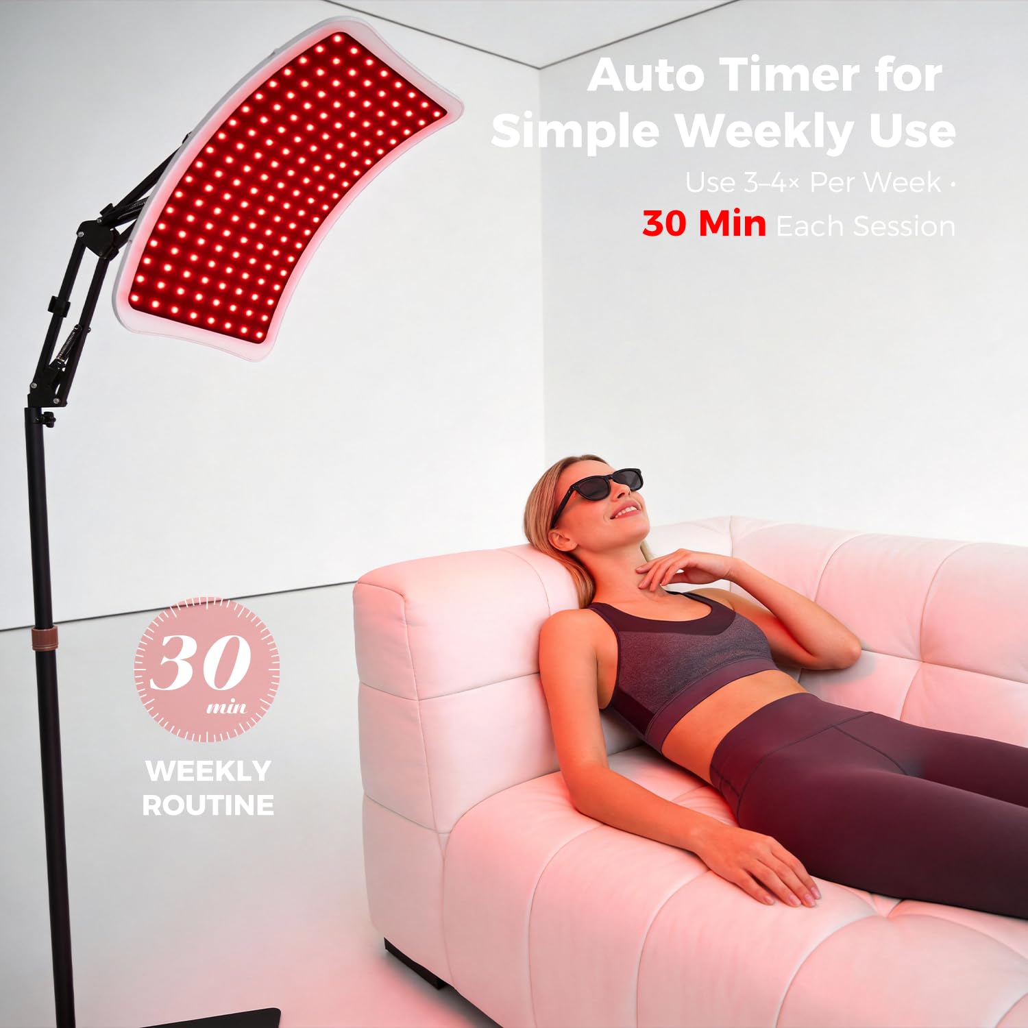 Amazon.com: Veefy Red Light Therapy Device – 660nm Red & 850nm