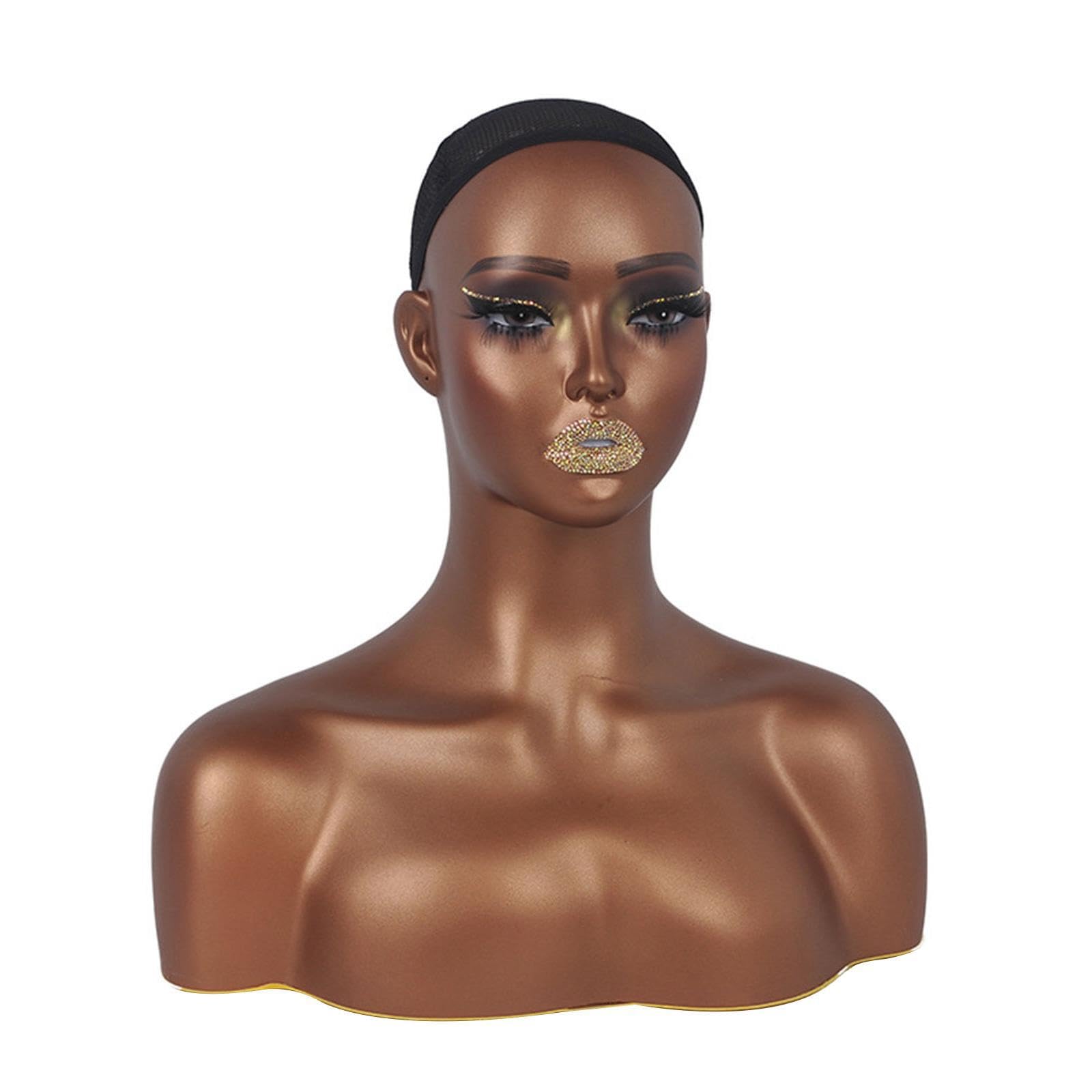 Testa di manichino femminile per esposizione di parrucche Stabile Facile da posizionare per gioielli Accessori per collo Cappelli e sciarpe Modello di