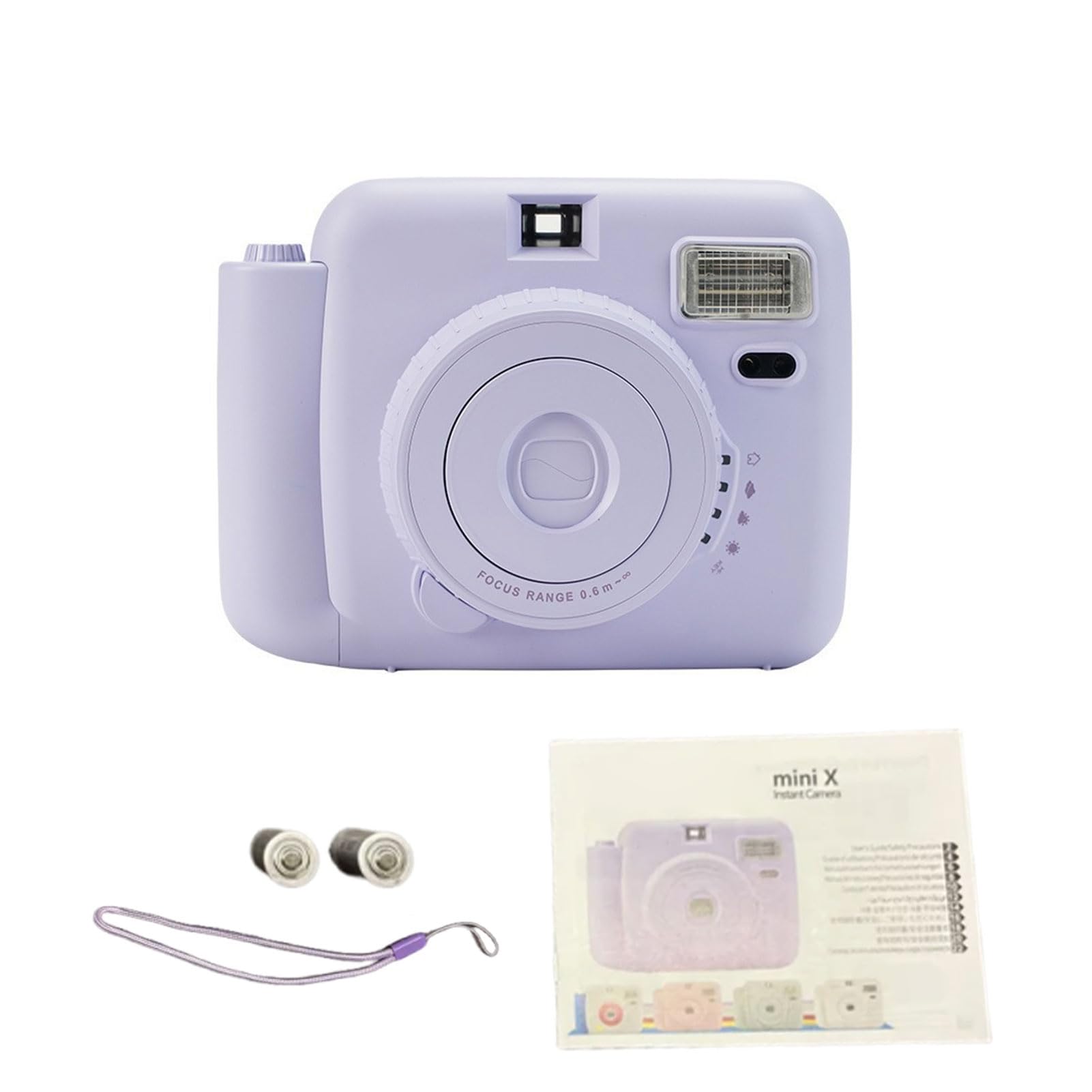 Denash Fotocamera Istantanea Popoto, Flash Automatico dal Funzionamento Semplice con Specchio Selfie e modalità Macro, per Regalo Fotografico di Viaggio con Stampa su Pellicola 62 X 46