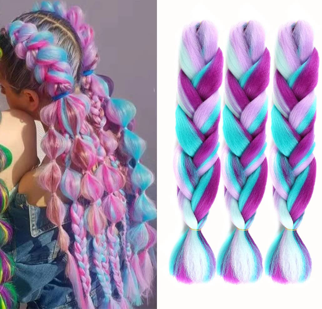 Ombre Braiding hair synthetic Crochet braids twist 24inch 3pcs/lot 100g Ombre two three tone Jumbo braid hair extensions Dreadlocks(ps17 pack of 3)