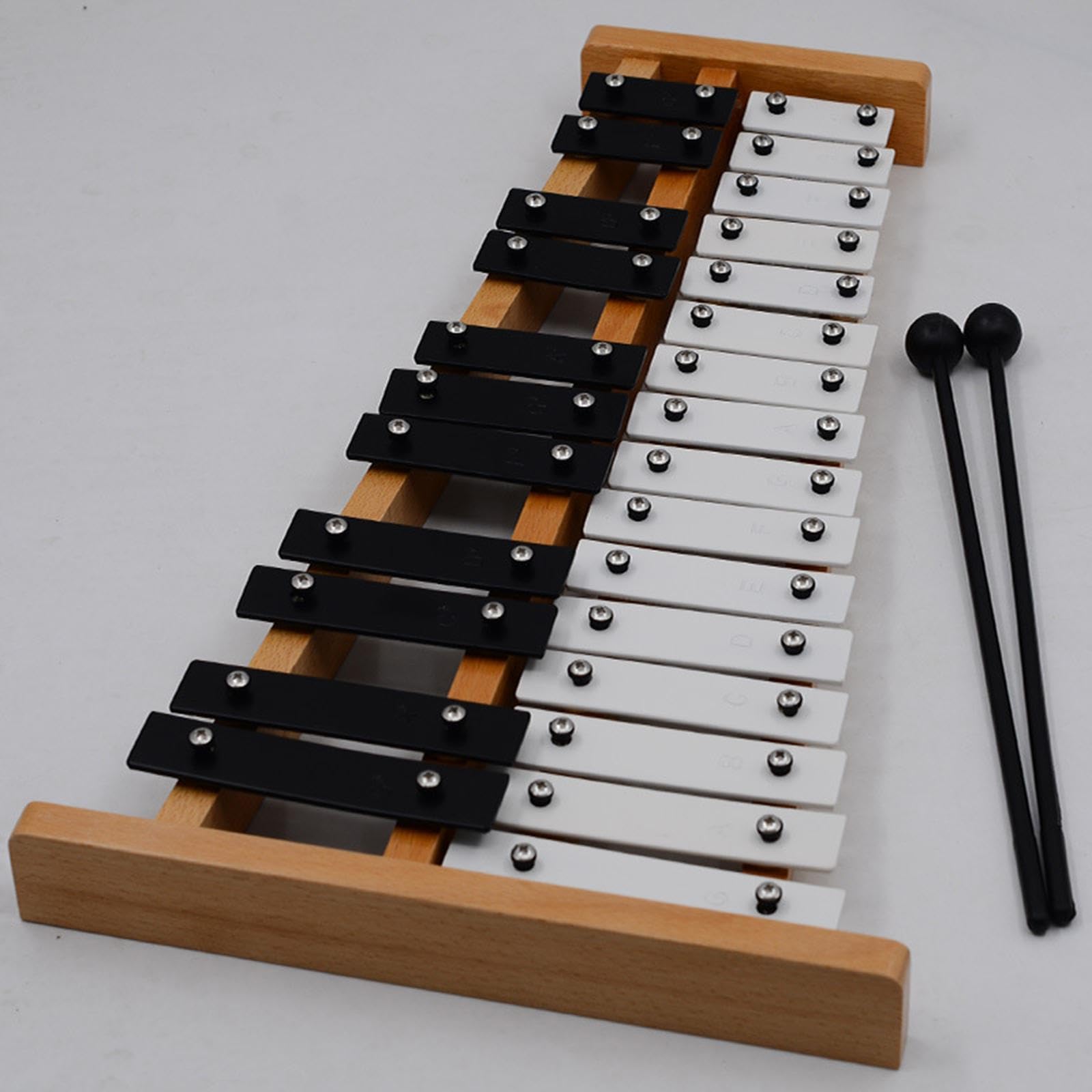 Fenteer Xilófono Compacto de 27 Notas Glockenspiel para Conciertos, Orquestas Escolares