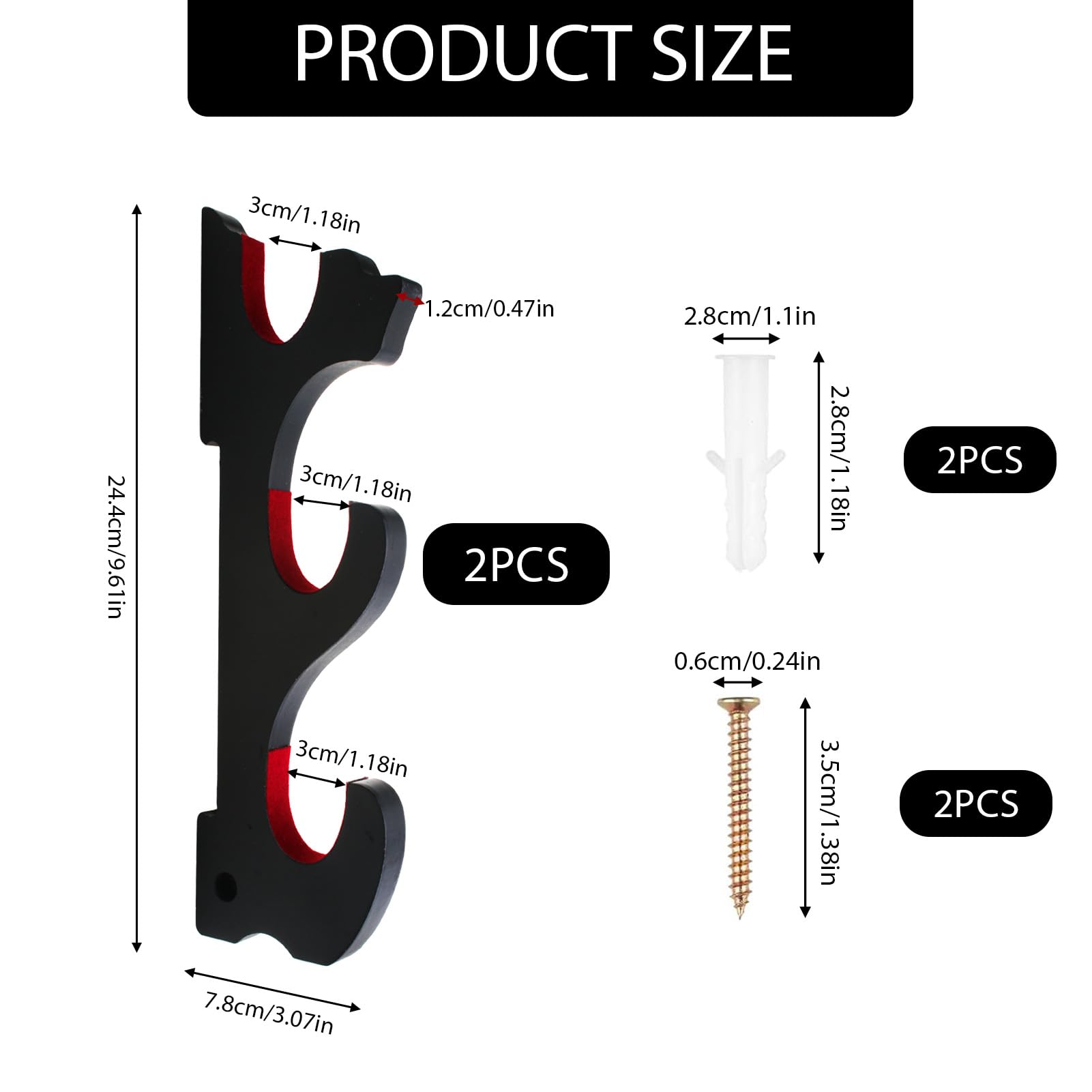 Soporte para Katana 3 Niveles Estante de Pared Madera Exhibición Espada Organizador Vertical Sable Wakizashi Tanto