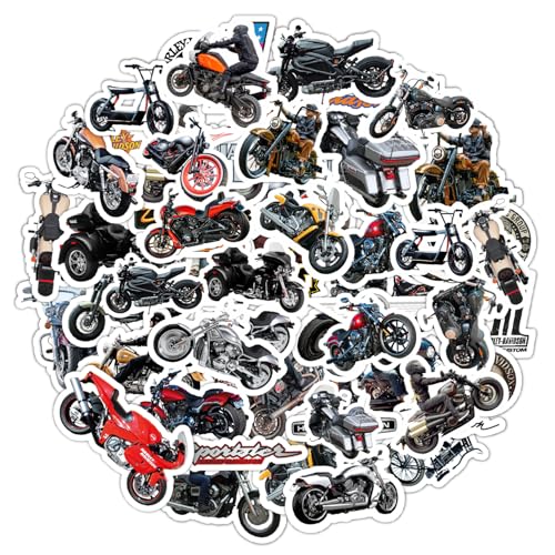 BulbaCraft Motorcycle Stickers for Laptop H D Gifts for Women & Men
