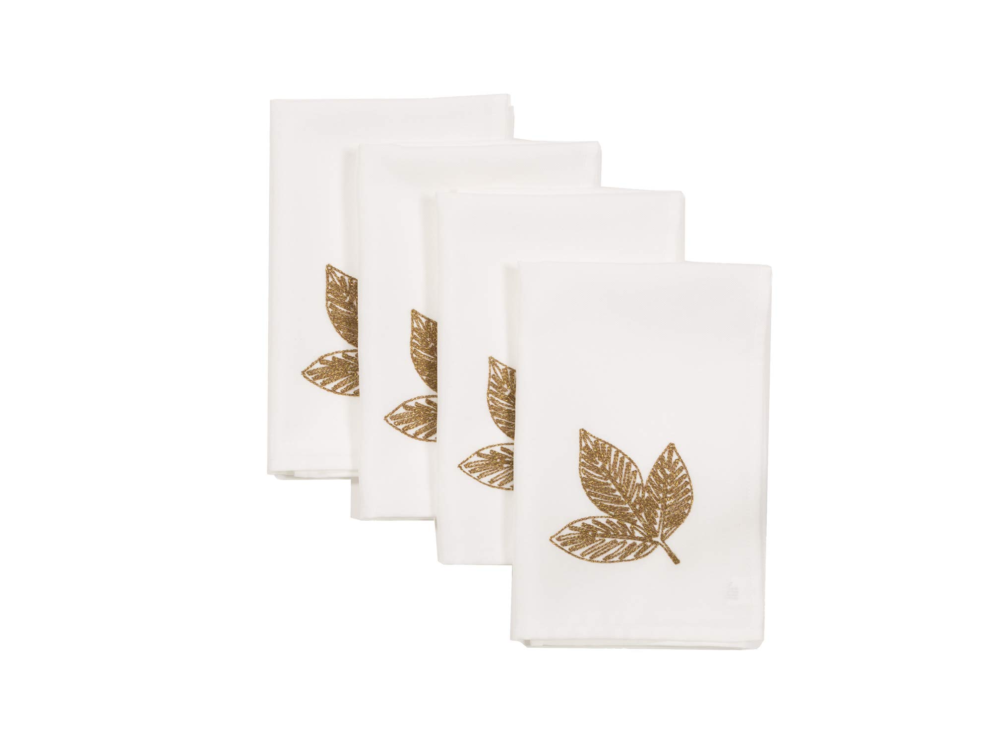Serviette de table blanc 50x50 cm en tissu pour repas