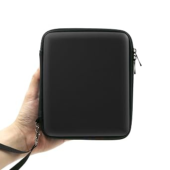 ADVcer 2DS Case, EVA Waterproof Hard Shield Protective Carrying Case with Hand Wrist Strap and Double Zipper Compatible with Nintendo 2DS Black