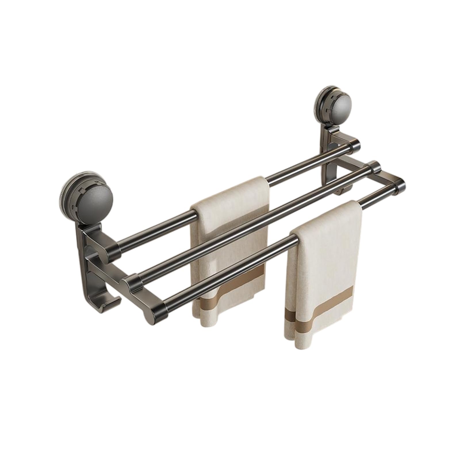 Étagère serviette en aluminium et ABS robuste alliant design moderne et durabilité à l'hôtel