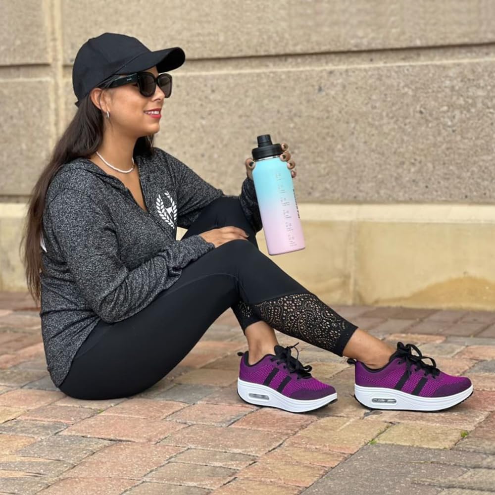 RUIDENG Tênis de plataforma feminino com almofada de ar | Sapatos de caminhada femininos confortáveis o dia todo | Parte inferior grossa em promoção! Veja a oferta e mais achadinhos de Tênis 9 Hoje é o melhor dia para comprar RUIDENG Tênis de plataforma feminino com almofada de ar | Sapatos de caminhada femininos confortáveis o dia todo | Parte inferior grossa com aquele preço maroto! Promoção! Aproveite a oferta! 9