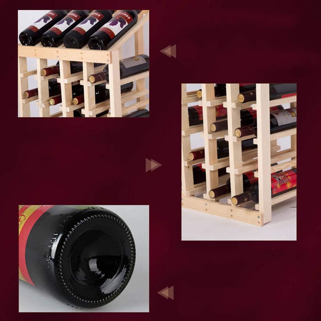 Wine Racks Wooden Wine Rack Living Room Wine Racks Free Standing Floor Wine Bottle Rack Wine Cabinet Display Stand Bottle Storage Shelf Wine Rack Stand Wine Racks (Color : C)