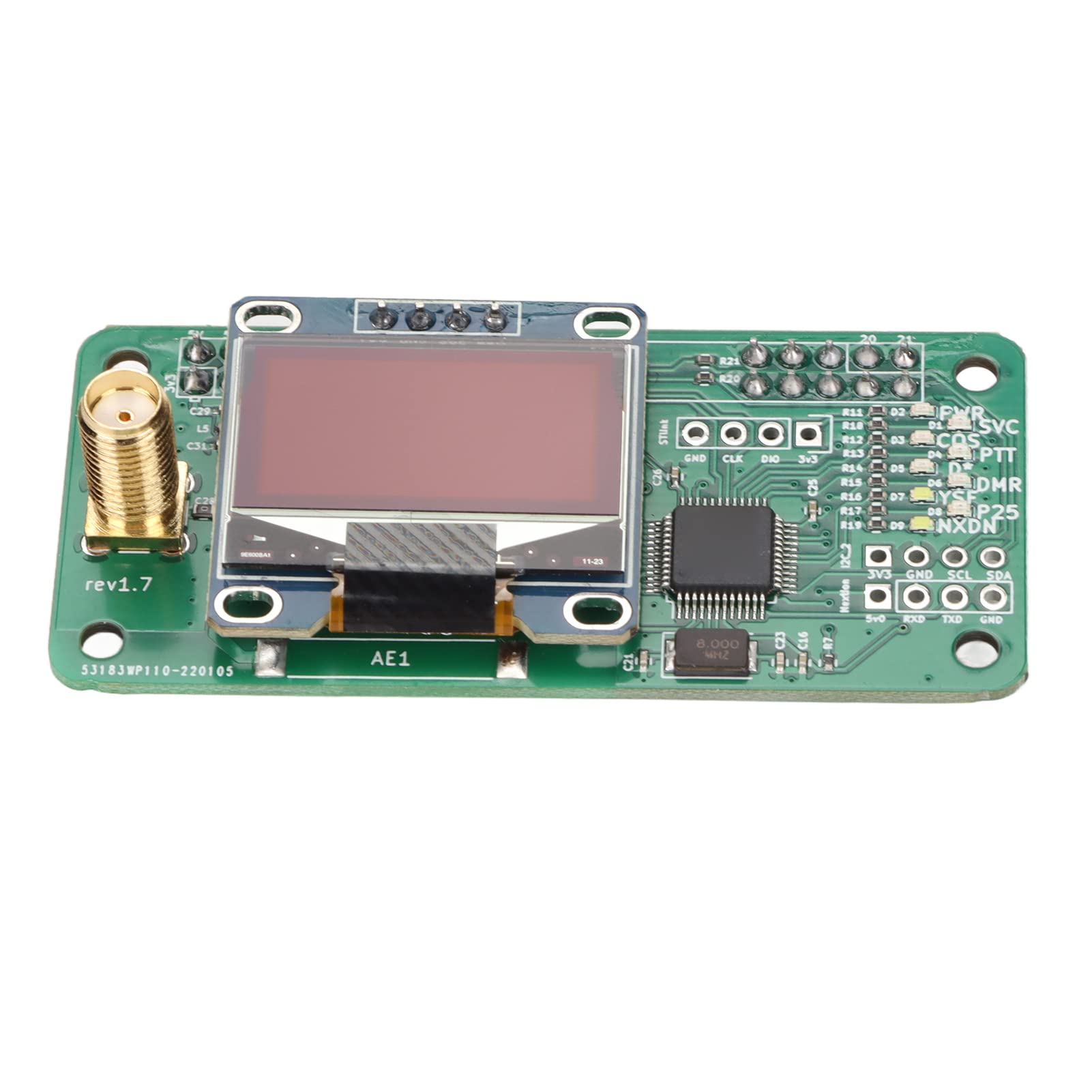 MMDVM Hotspot Module Compact Size ARM Processor LED Display Board 10mW RF Power for P25 YSF DSTAR